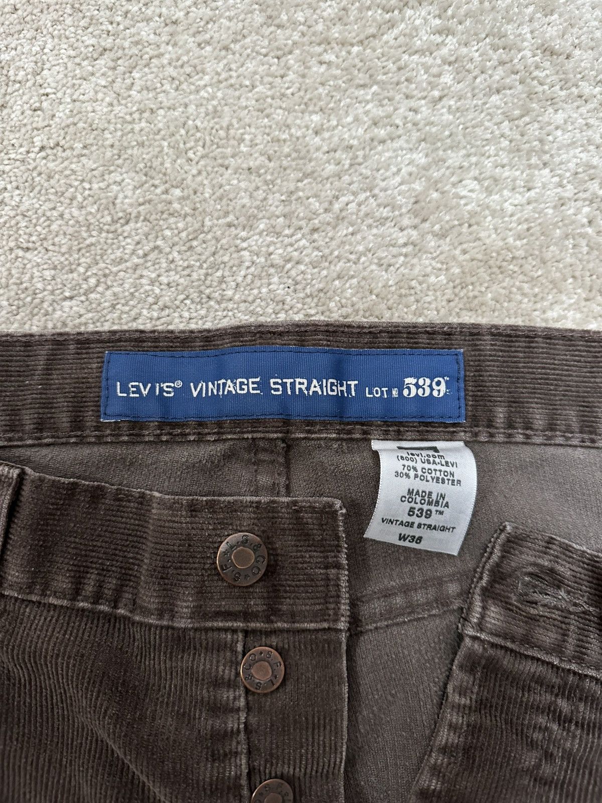 Levi's × Levi's Vintage Clothing × Vintage Vintage Levi’s 539 Corduroy White Tab shorts Size US 36 / EU 52 - 5 Thumbnail
