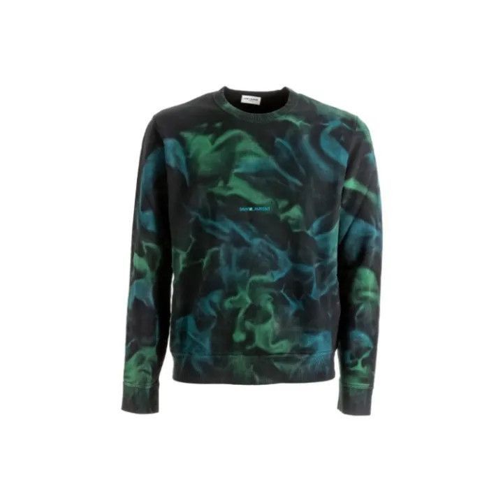 Saint Laurent Paris Saint Laurent Tie-Dye Logo Sweatshirt-2507 Size US XS / EU 42 / 0 - 7 Thumbnail