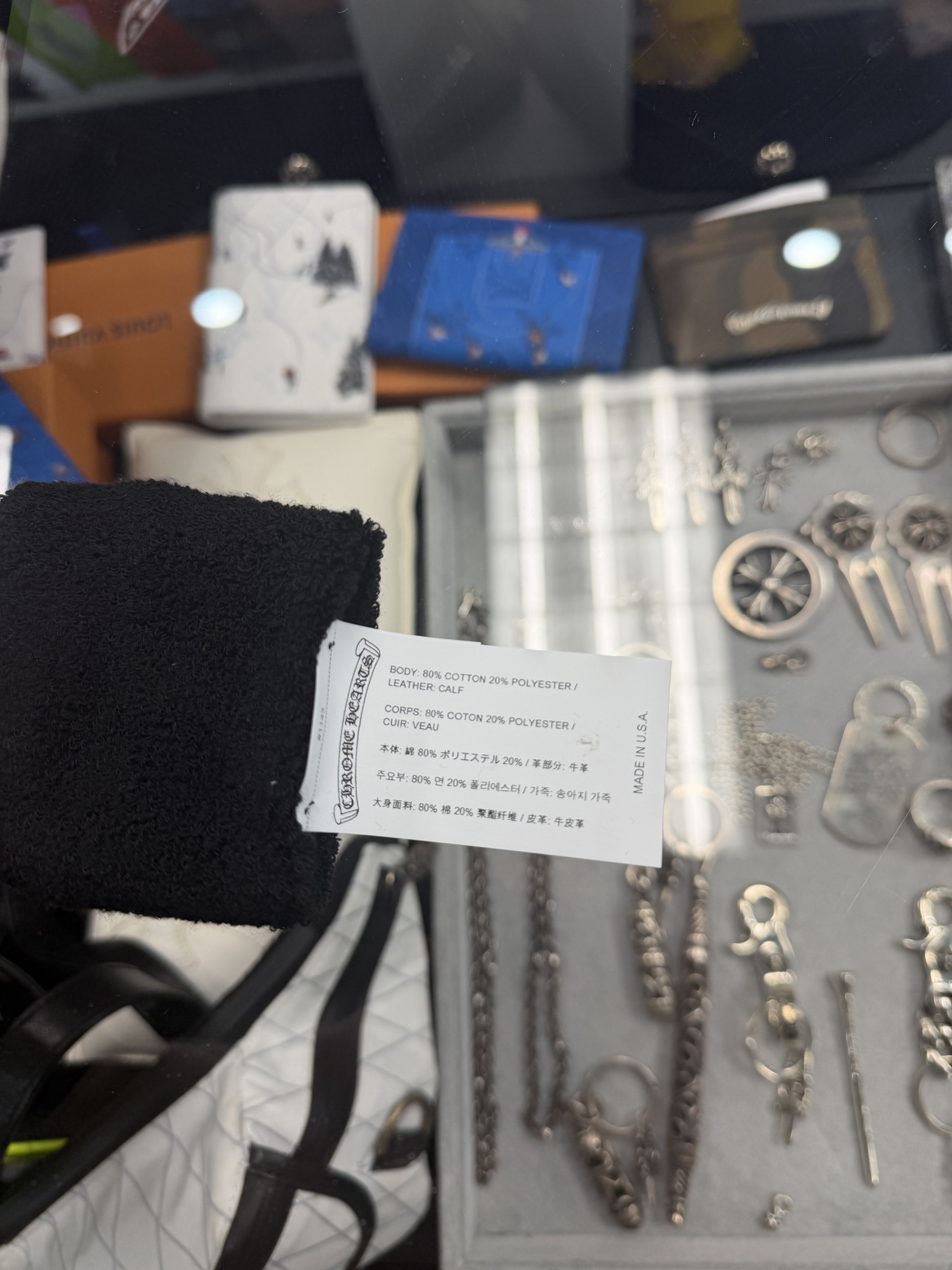 Chrome Hearts Chrome Hearts Zebra Calf Hair Cemetery Cross Patch Set of 2 Size ONE SIZE - 2 Thumbnail