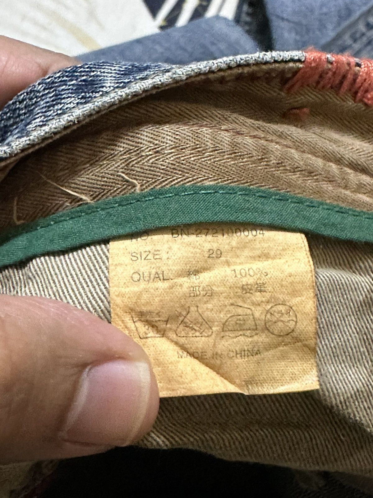 Number (N)ine Vintage Back Number Flare Bootcut Patchwork Grunge Denim Size US 31 - 6 Thumbnail