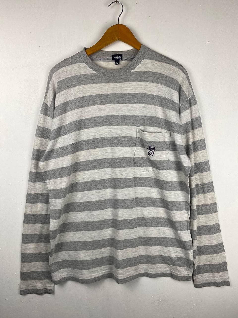 Stussy vintage stussy longsleeves striped tee nice design Size US L / EU 52-54 / 3 - 1 Thumbnail