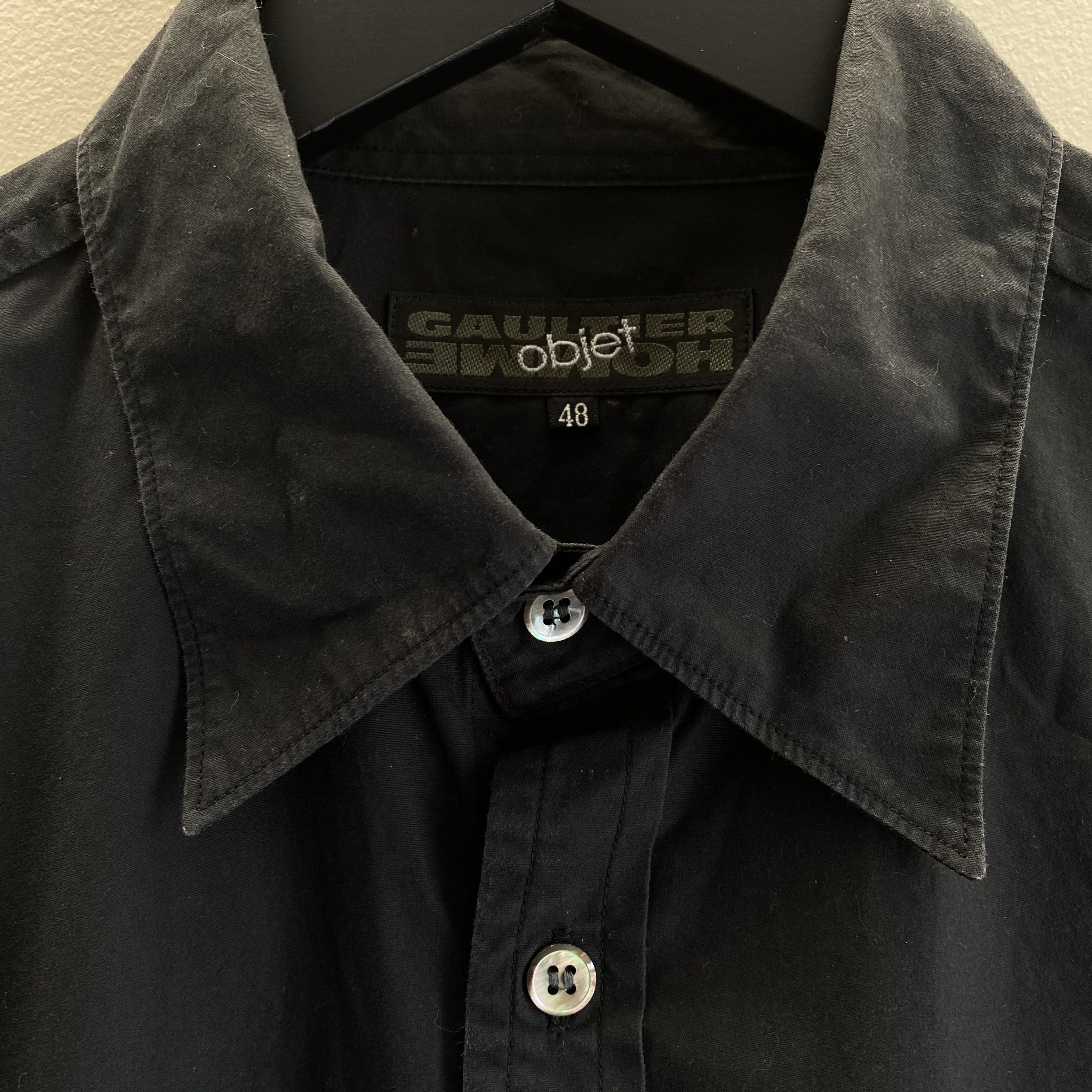 Jean Paul Gaultier Gaultier Homme Pierced Short Sleeve Shirt Size US L / EU 52-54 / 3 - 4 Thumbnail