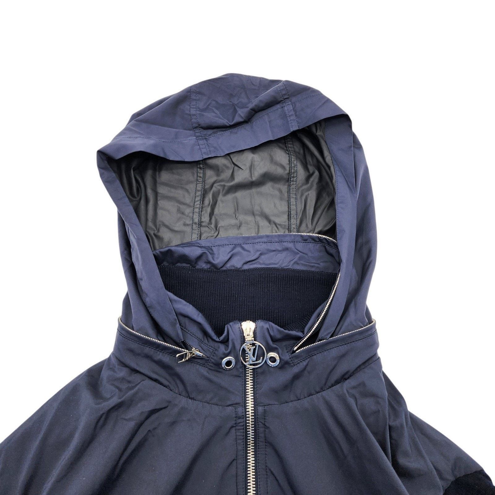 Louis Vuitton LV Full-Zip Hooded Jacket Navy Blue XL - Preowned Size US XL / EU 56 / 4 - 3 Thumbnail