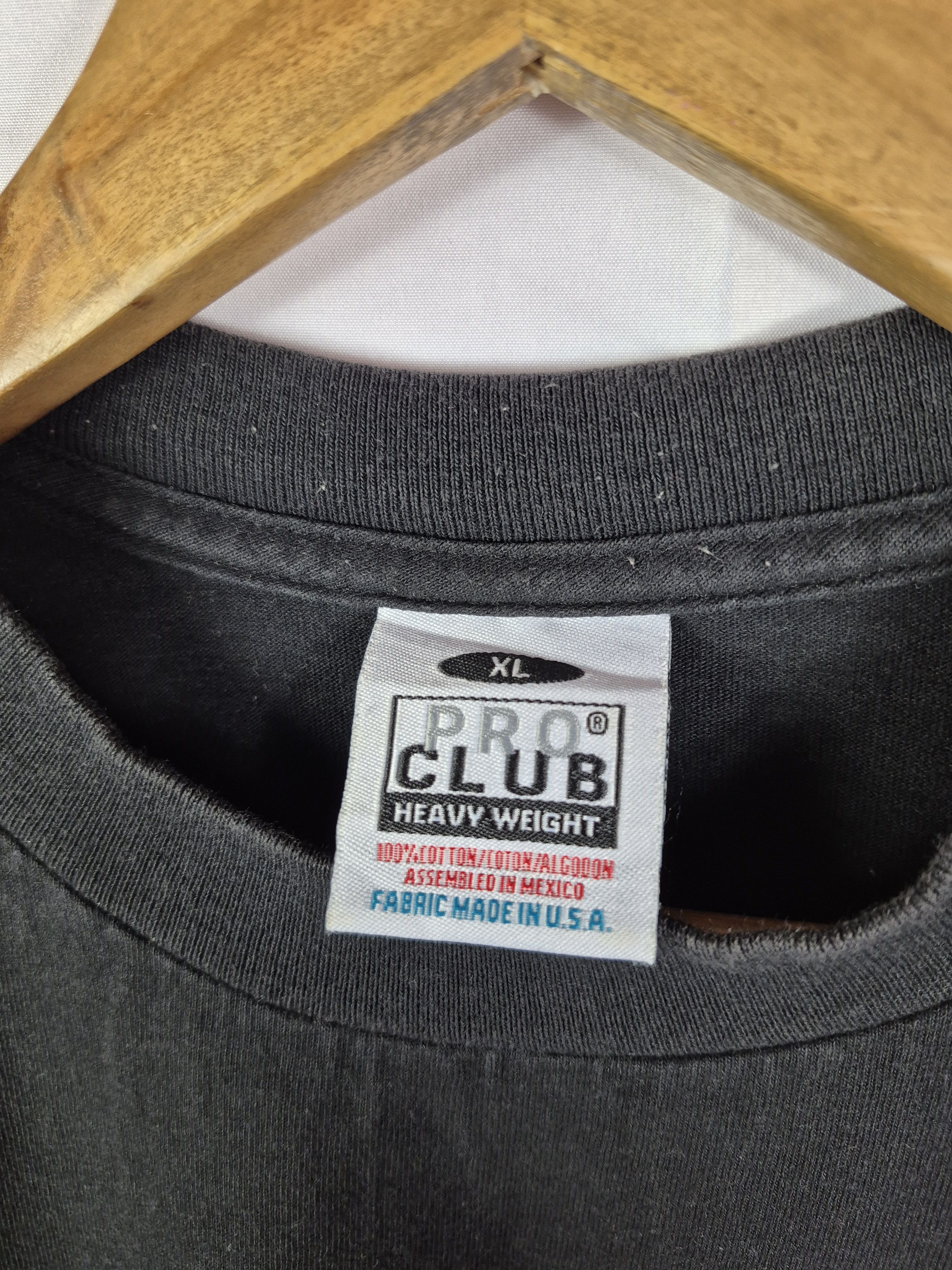 Vintage 🔥 Vintage Y2K Pro Club Plain Black Tee Size US XL / EU 56 / 4 - 5 Thumbnail