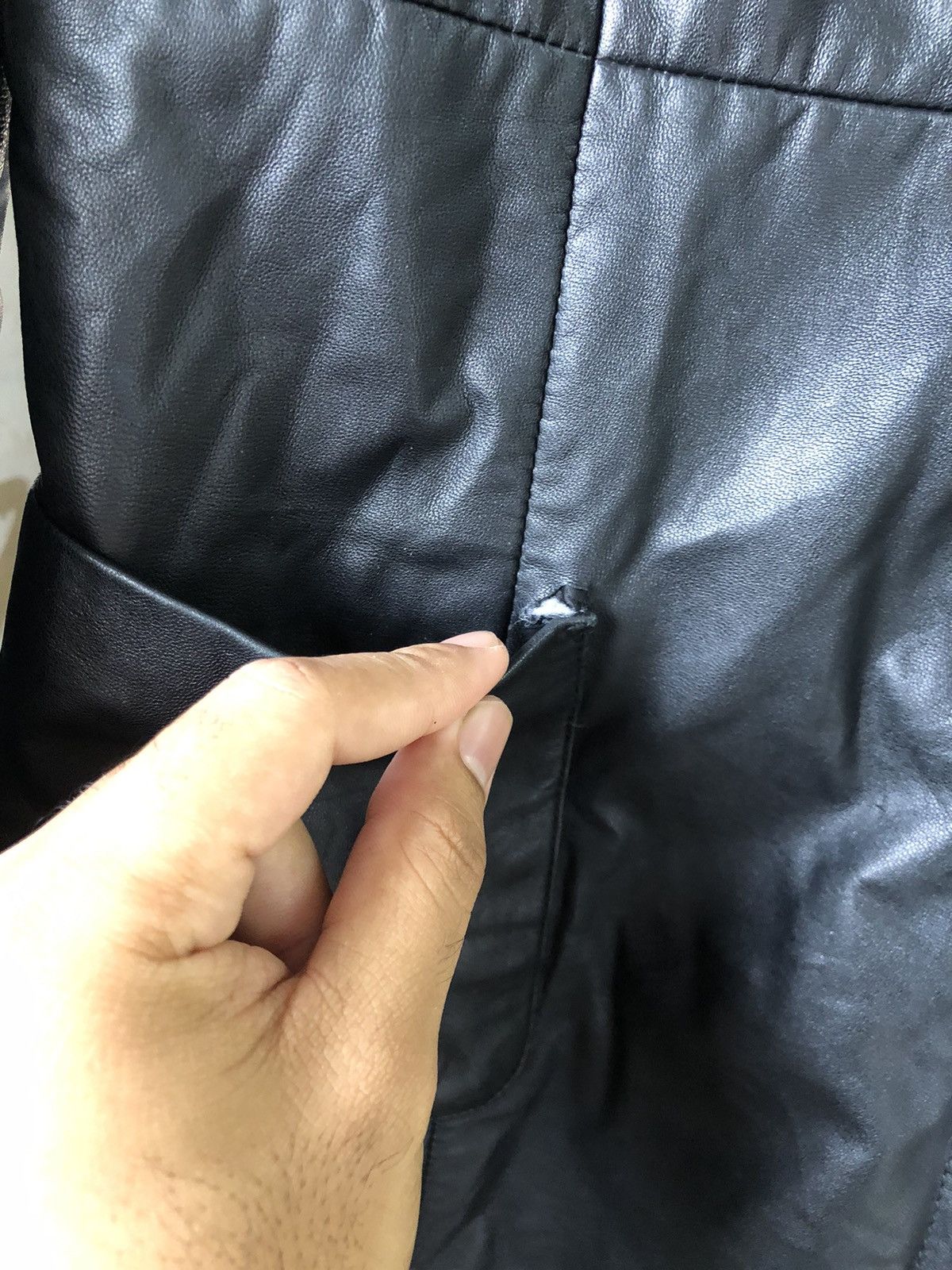 Balmain 🏴 Vintage Balmain Paris Soft Leather Long Jacket Wt Hoodie Size S / US 4 / IT 40 - 12 Thumbnail