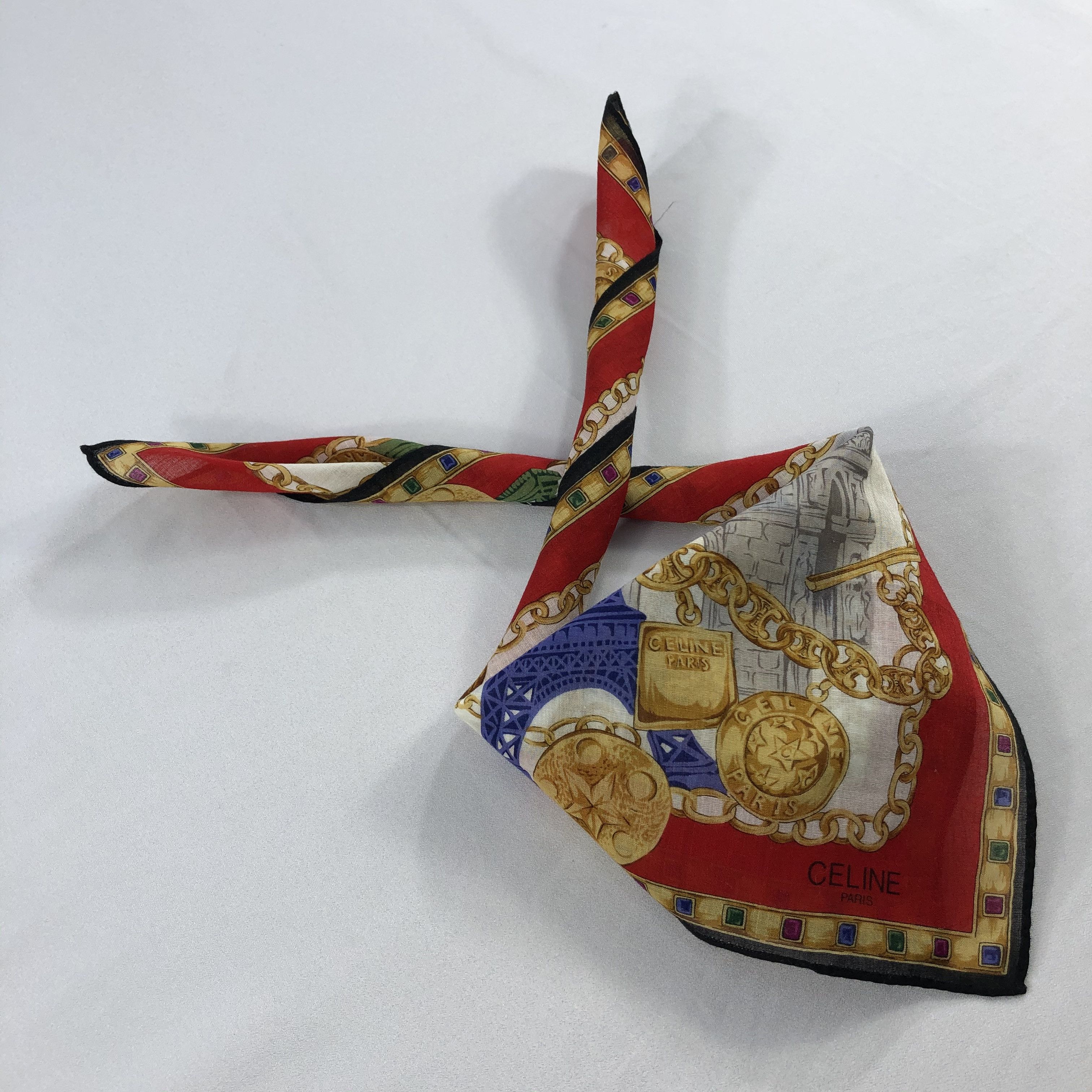 Celine × Vintage Celine Neckerchief / Bandana / Handkerchief Size ONE SIZE - 2 Thumbnail
