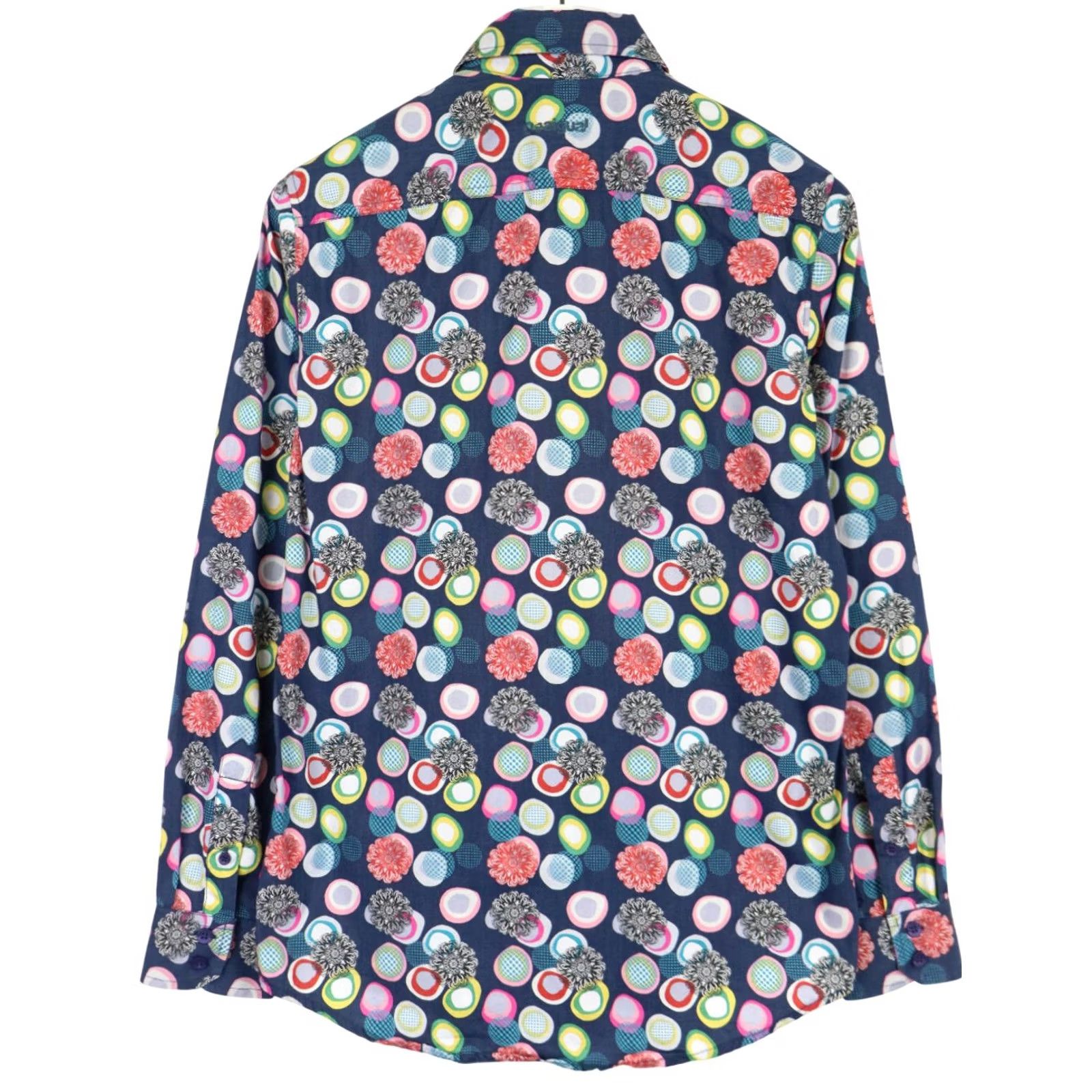 Desigual DESIGUAL Regular Fit Shirt Men's SMALL Multicolor Long Sleeve Collared Button-Up Size US S / EU 44-46 / 1 - 2 Thumbnail