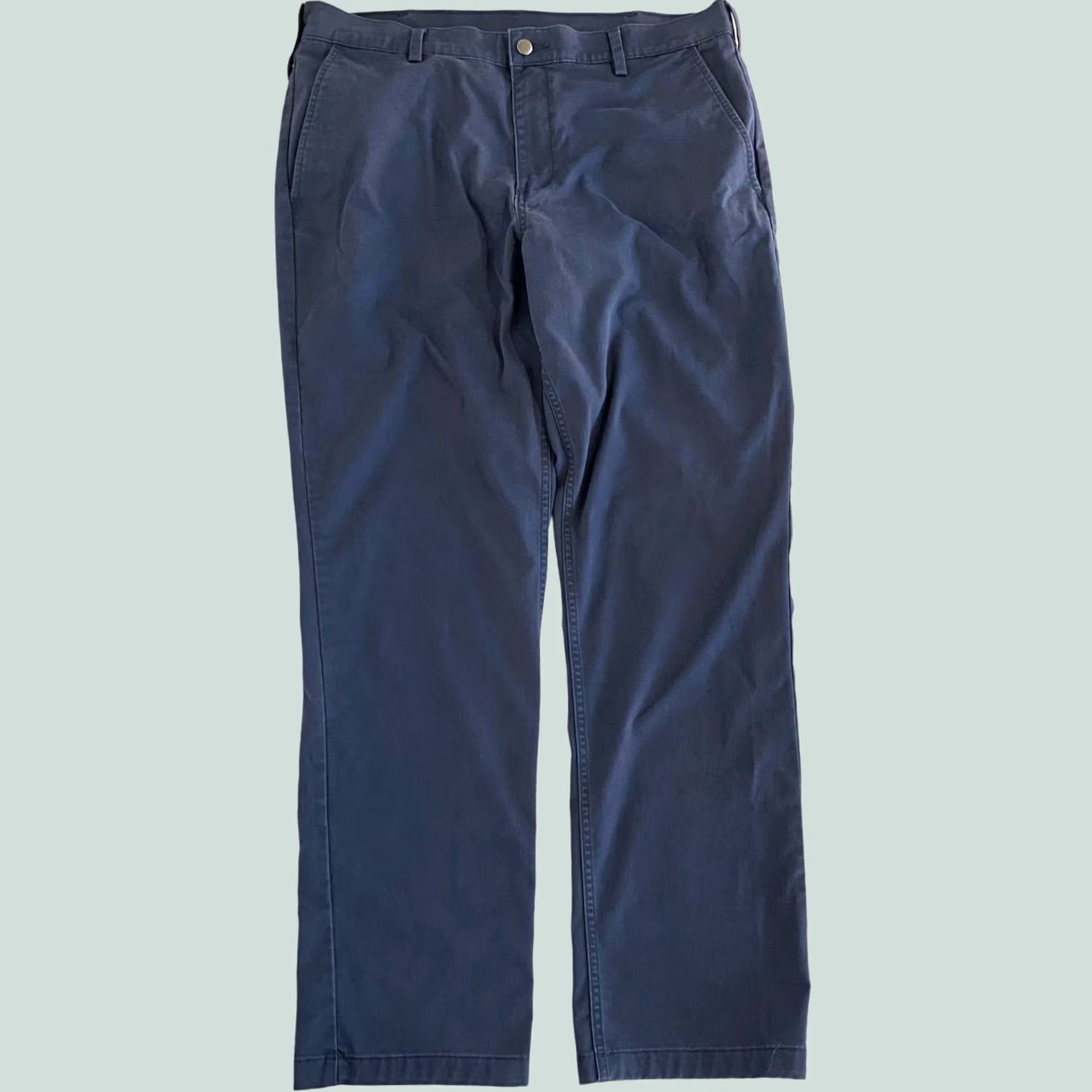 Duluth Trading Company Duluth 40-Grit Men’s Pants Chino Stretch Blue 38x33 Workwear Regular Fit Crew Key Loop Mens Size US 38 / EU 54 - 1 Thumbnail