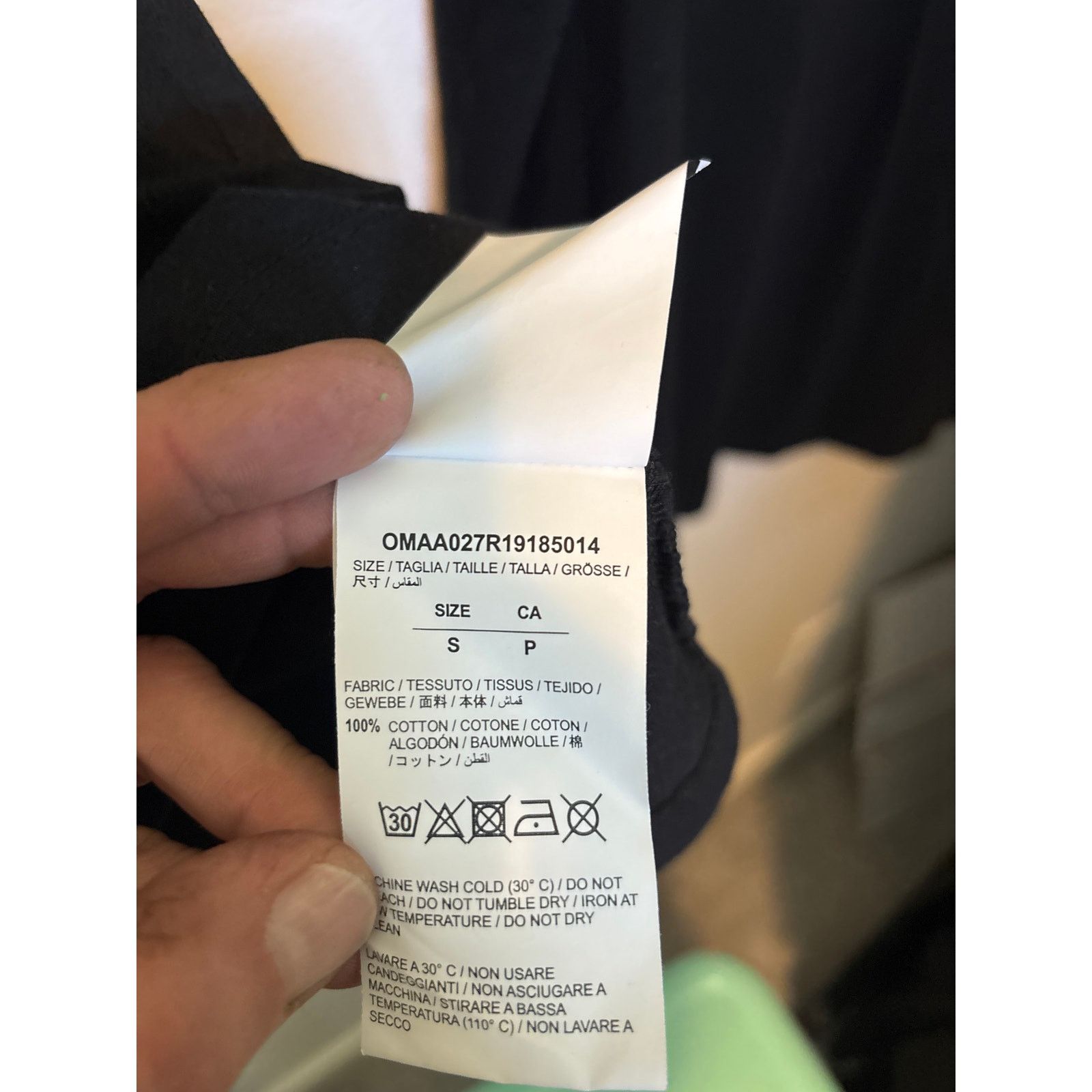 Off-White Off-White Impressionism black tee, Small Size US S / EU 44-46 / 1 - 4 Thumbnail