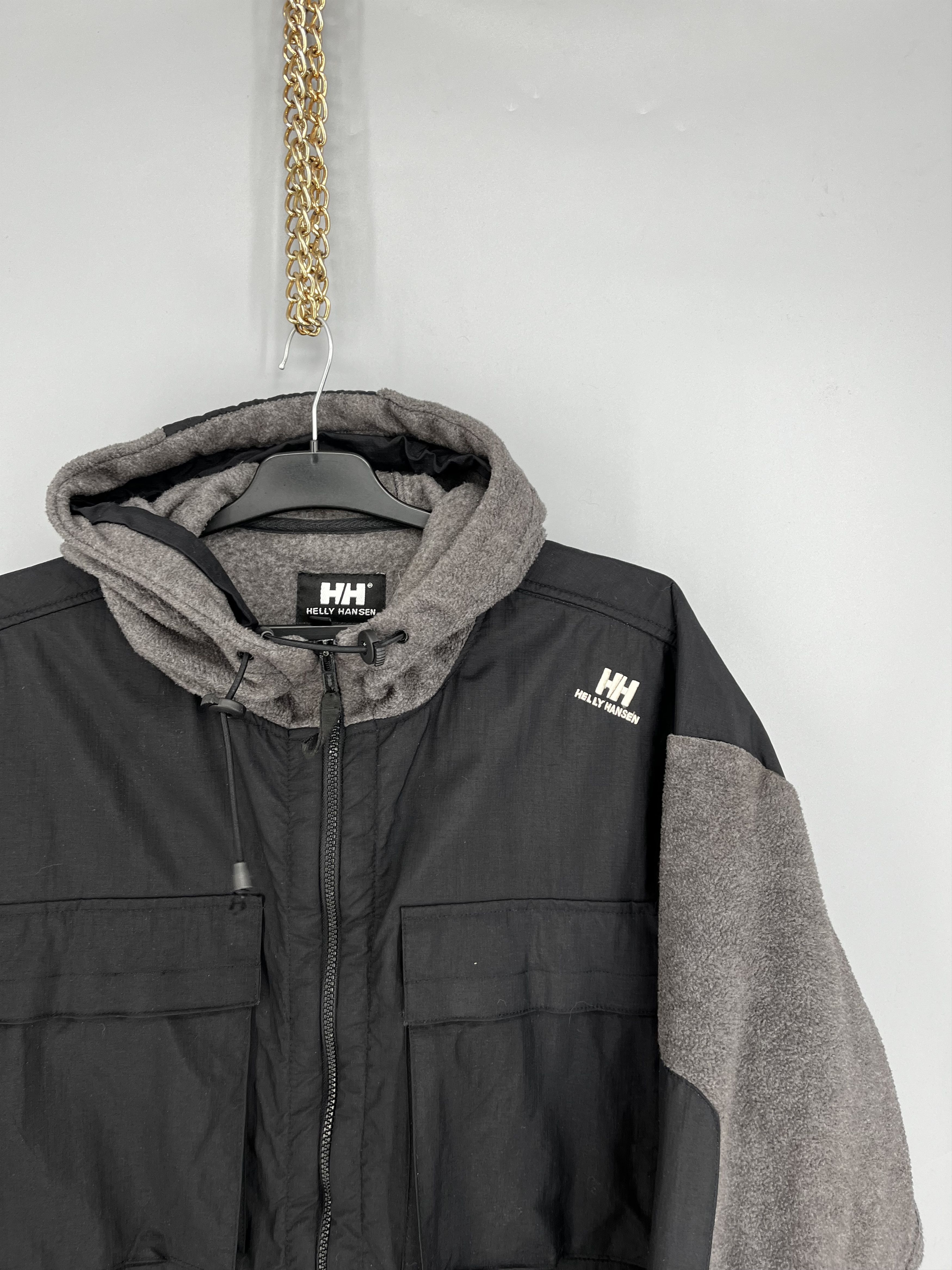 Helly Hansen Vinatge Helly Hansen Drill Fleece Full Zip Hooded Jacket Size US XL / EU 56 / 4 - 7 Thumbnail