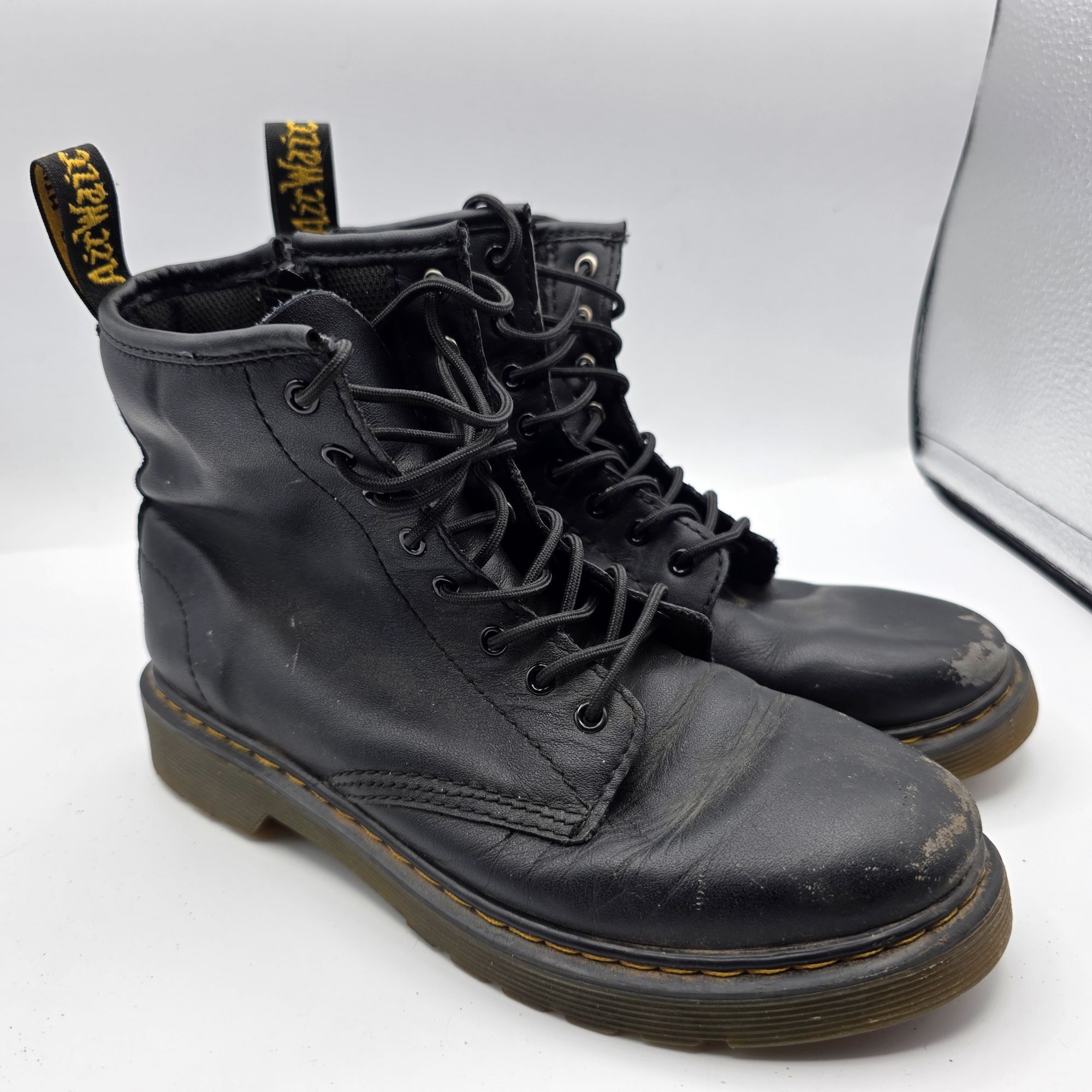 Dr. Martens Dr. Martens Doc 1460 J Womens Size 5 Black Combat Boots Casu Size US 5 / IT 35 - 1 Thumbnail