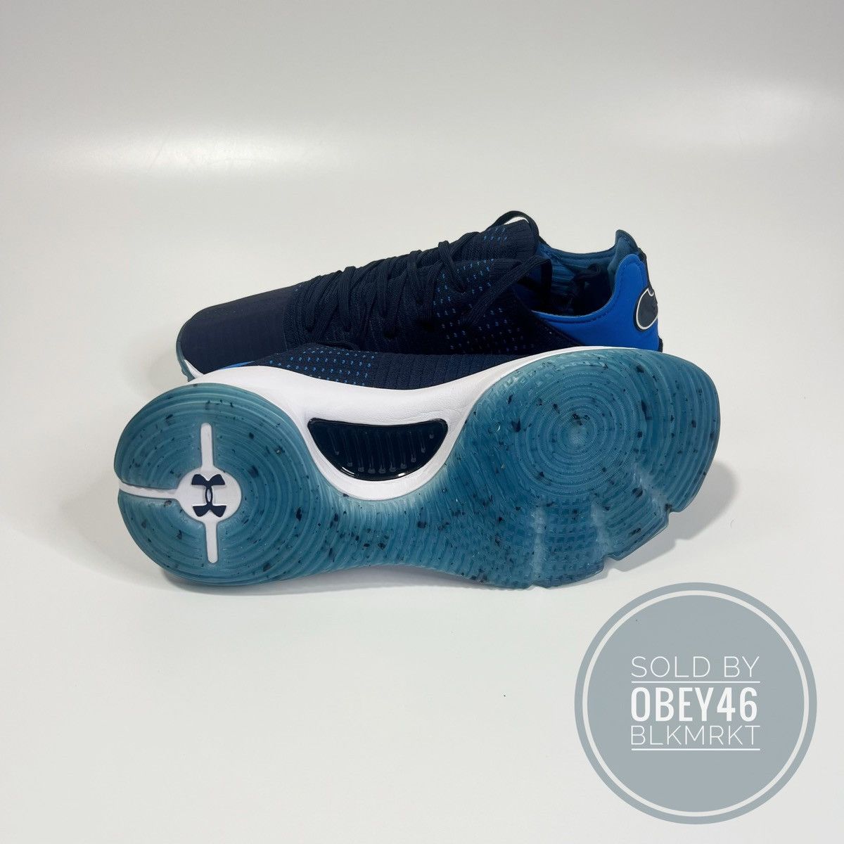 Under Armour Under Armour Curry 4 Low Deep Navy Blue/White Sample 9.5 Size US 9.5 / EU 42-43 - 4 Thumbnail