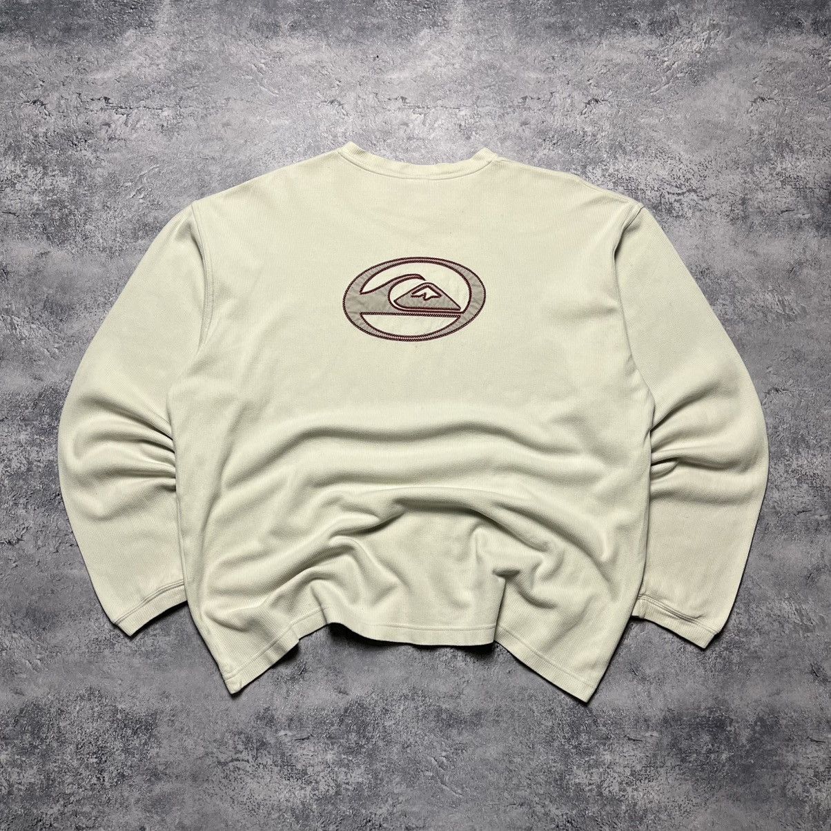 Quiksilver Vintage Quiksilver Ribbed Big Logo Longsleeve Streetwear Y2K Size US XXL / EU 58 / 5 - 8 Thumbnail