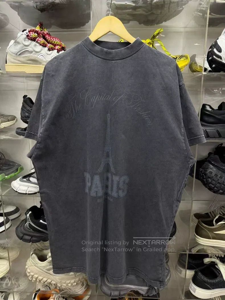 Other Balenciaga Letter logo print round neck short-sleeve T-shi Size US S / EU 44-46 / 1 - 1 Thumbnail