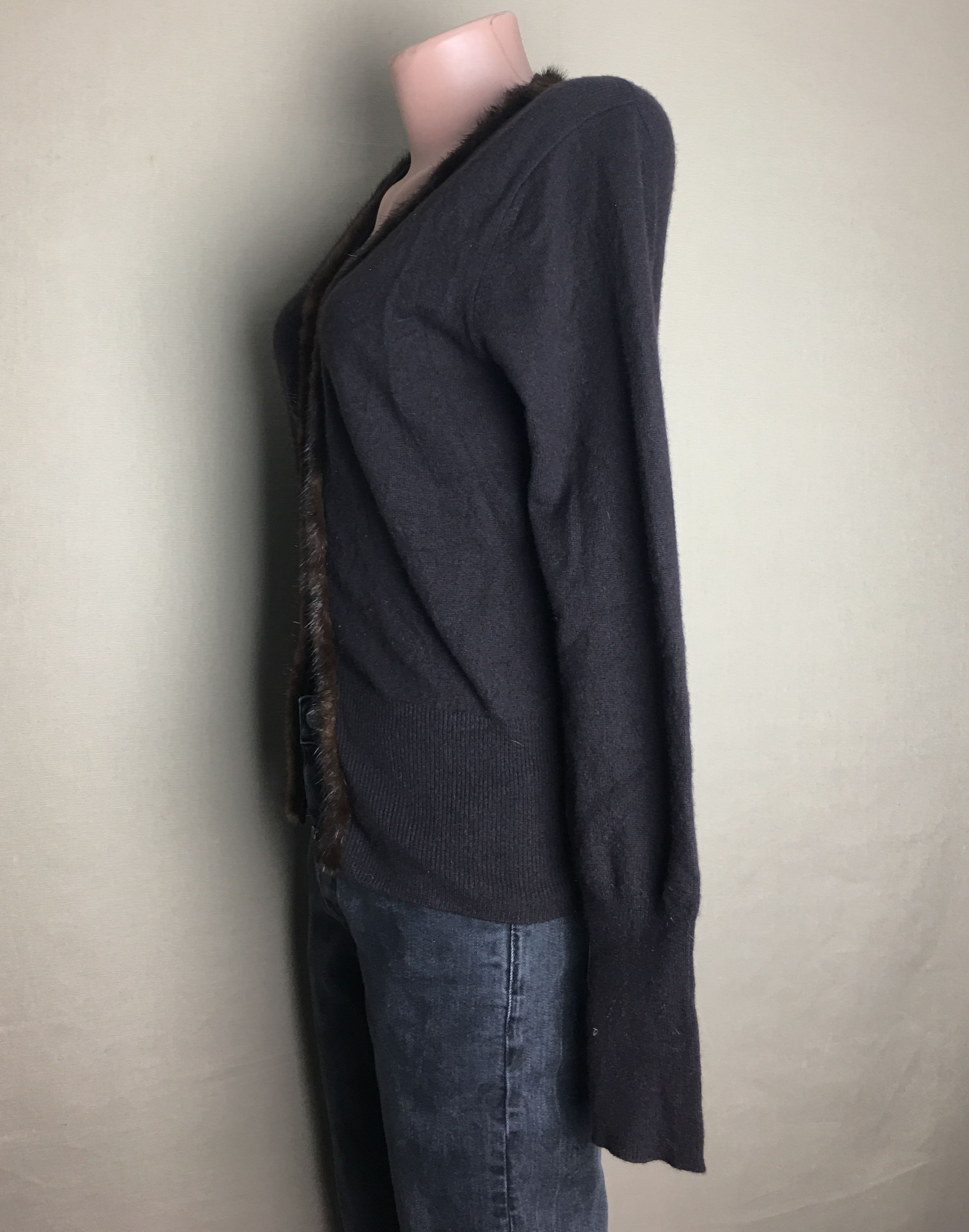 FTC FTC Cashmere Sweater Mink Fur Cardigan Size S / US 4 / IT 40 - 3 Thumbnail