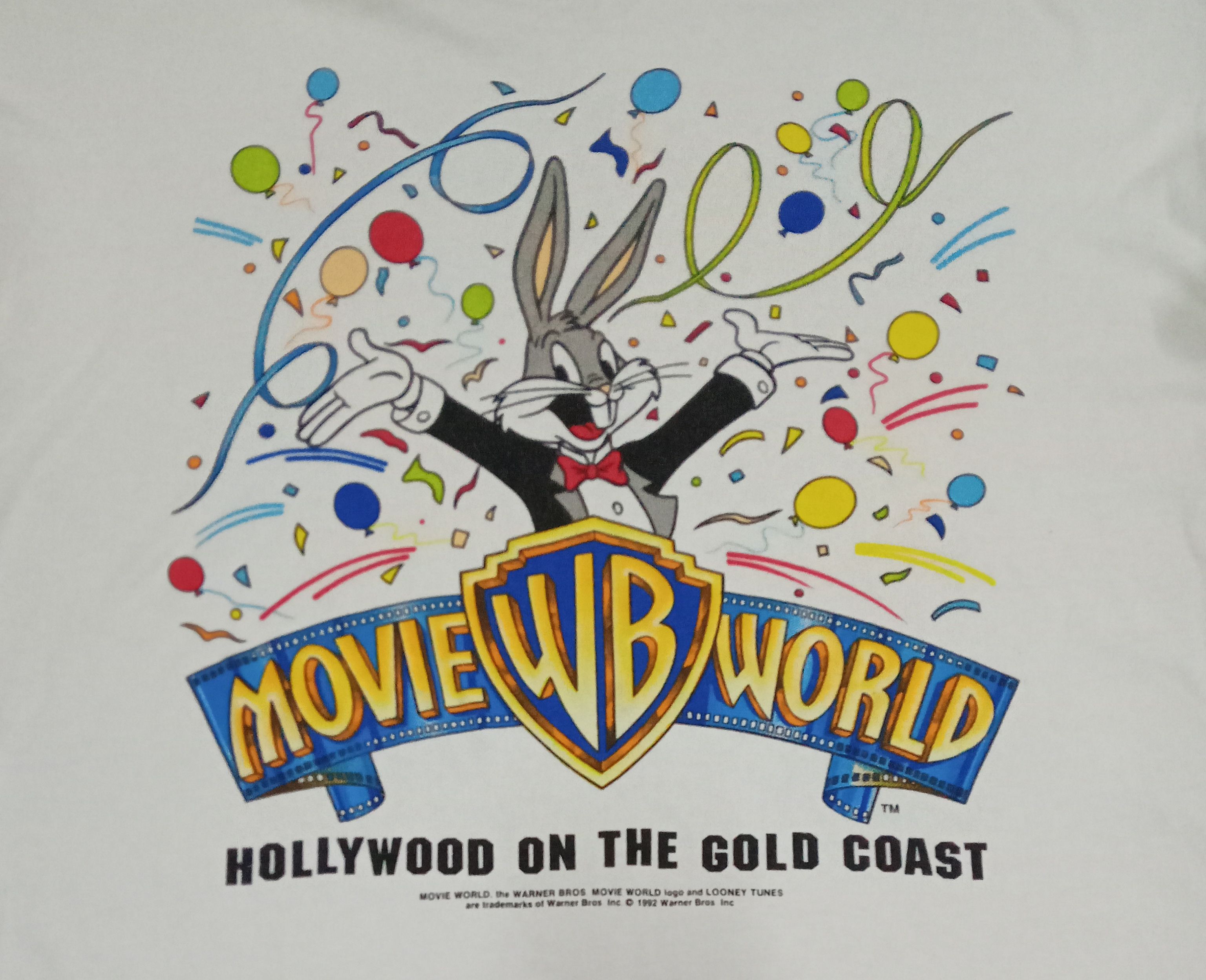 Vintage WB Movie World Bugs Bunny 1992 T Shirt