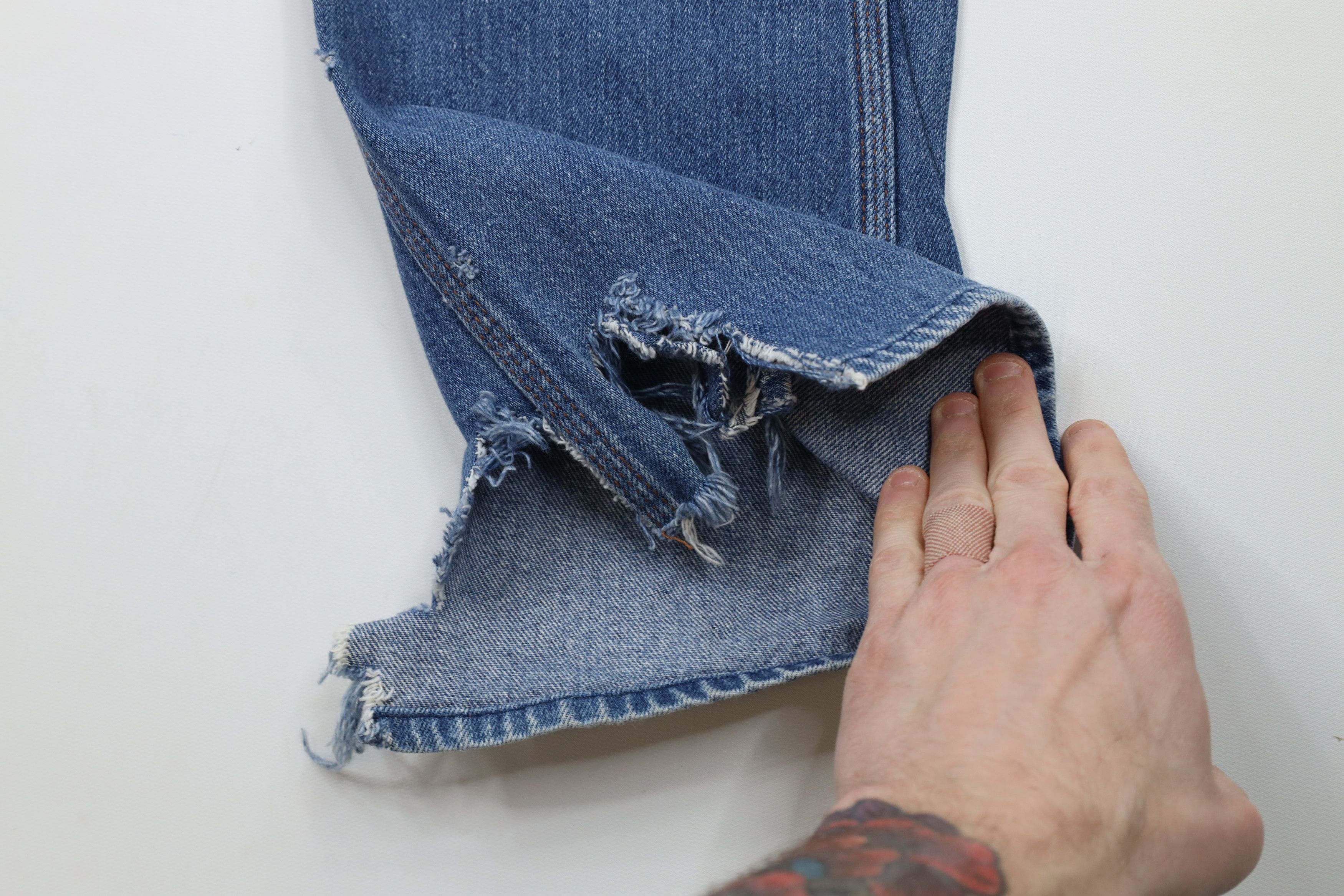 Vintage Vintage 70s Streetwear Wide Leg Bell Bottoms Jeans USA Size US 34 / EU 50 - 5 Thumbnail