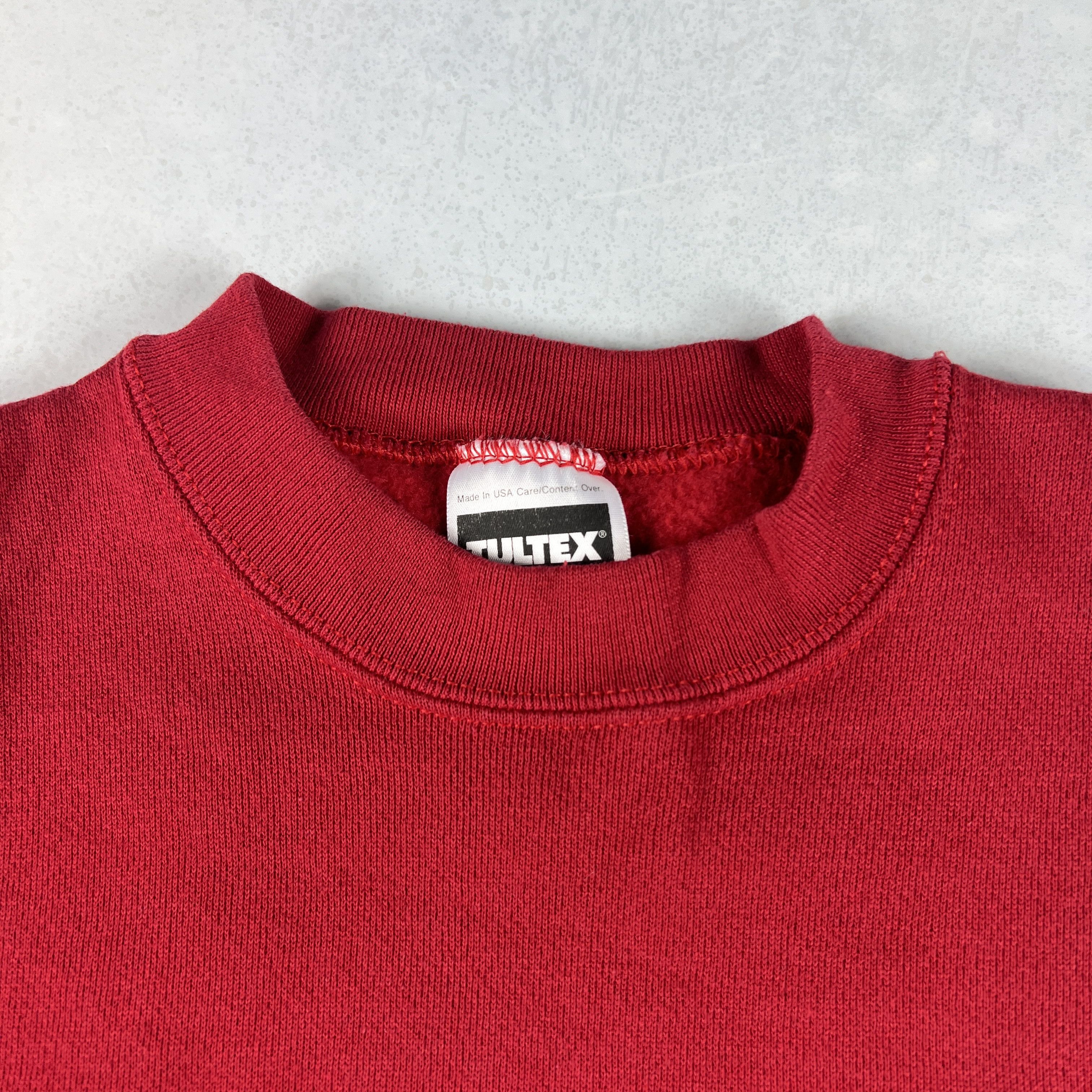 NBA × Tultex × Vintage VTG 90s Chicago Bulls Basketball Sweatshirt Faded Crewneck Size US XL / EU 56 / 4 - 8 Thumbnail