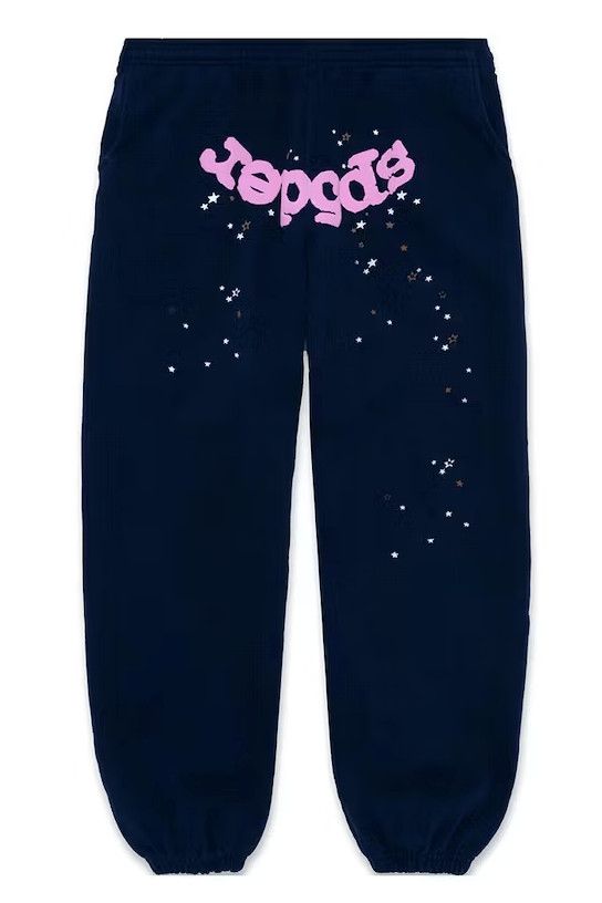 Spider Worldwide Spider Atlanta Logo Sweatpants Navy | Grailed