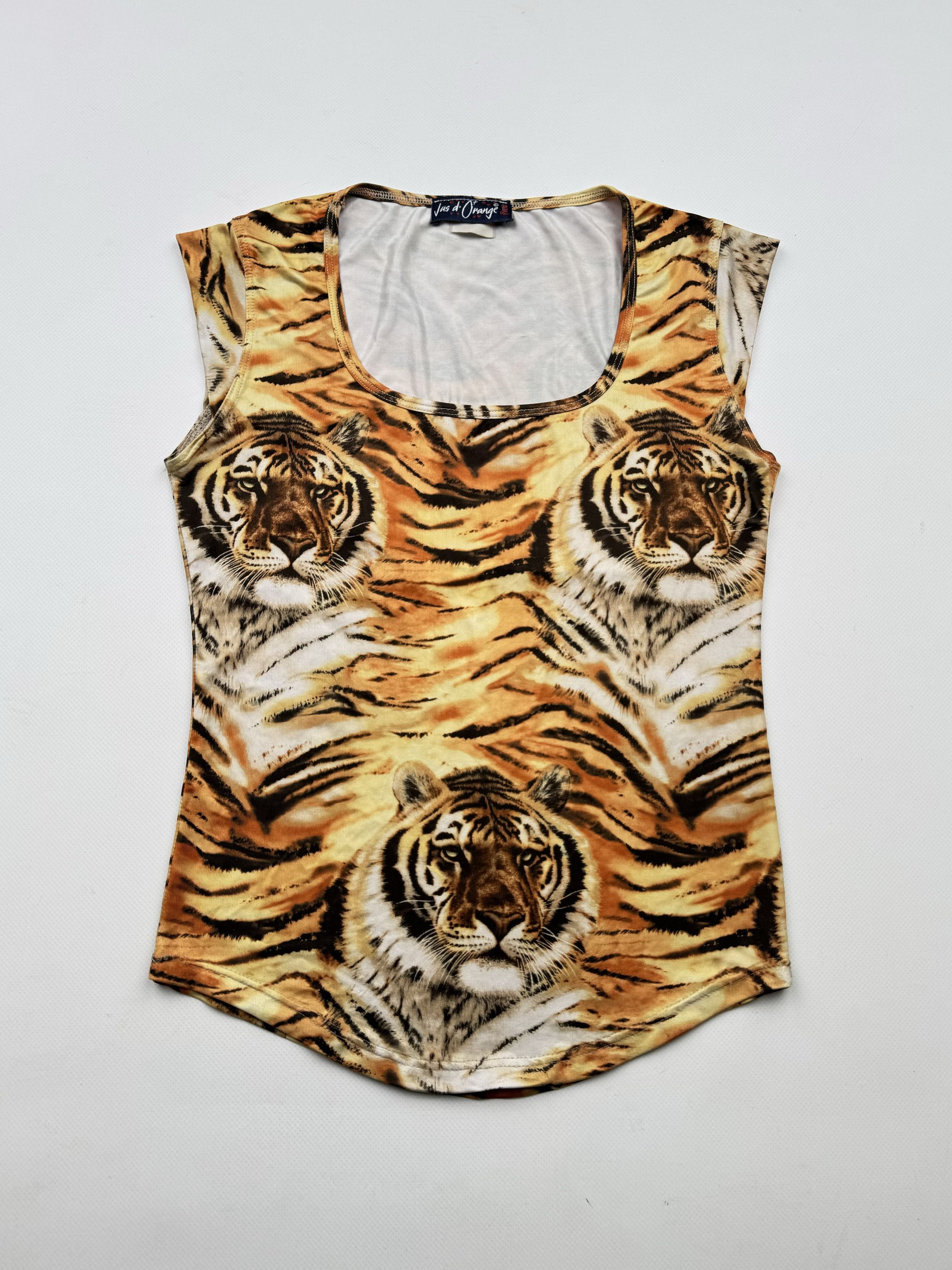 Vintage 00's Printed Tank Top B340 E2(V416) Size S / US 4 / IT 40 - 1 Thumbnail