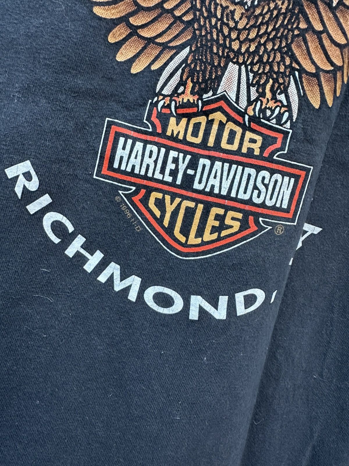 Harley Davidson × Vintage 1995 vintage Harley Davidson Feel HD the heat T-shirt Size US M / EU 48-50 / 2 - 10 Thumbnail