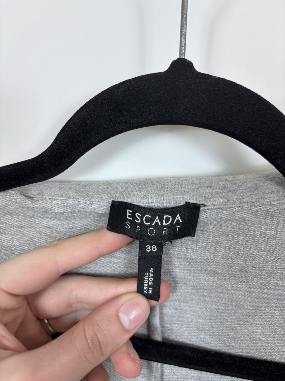Escada Sport Escada Sport Women’s Grey 3-Buttons Blazer Jacket Size S / US 4 / IT 40 - 13 Thumbnail