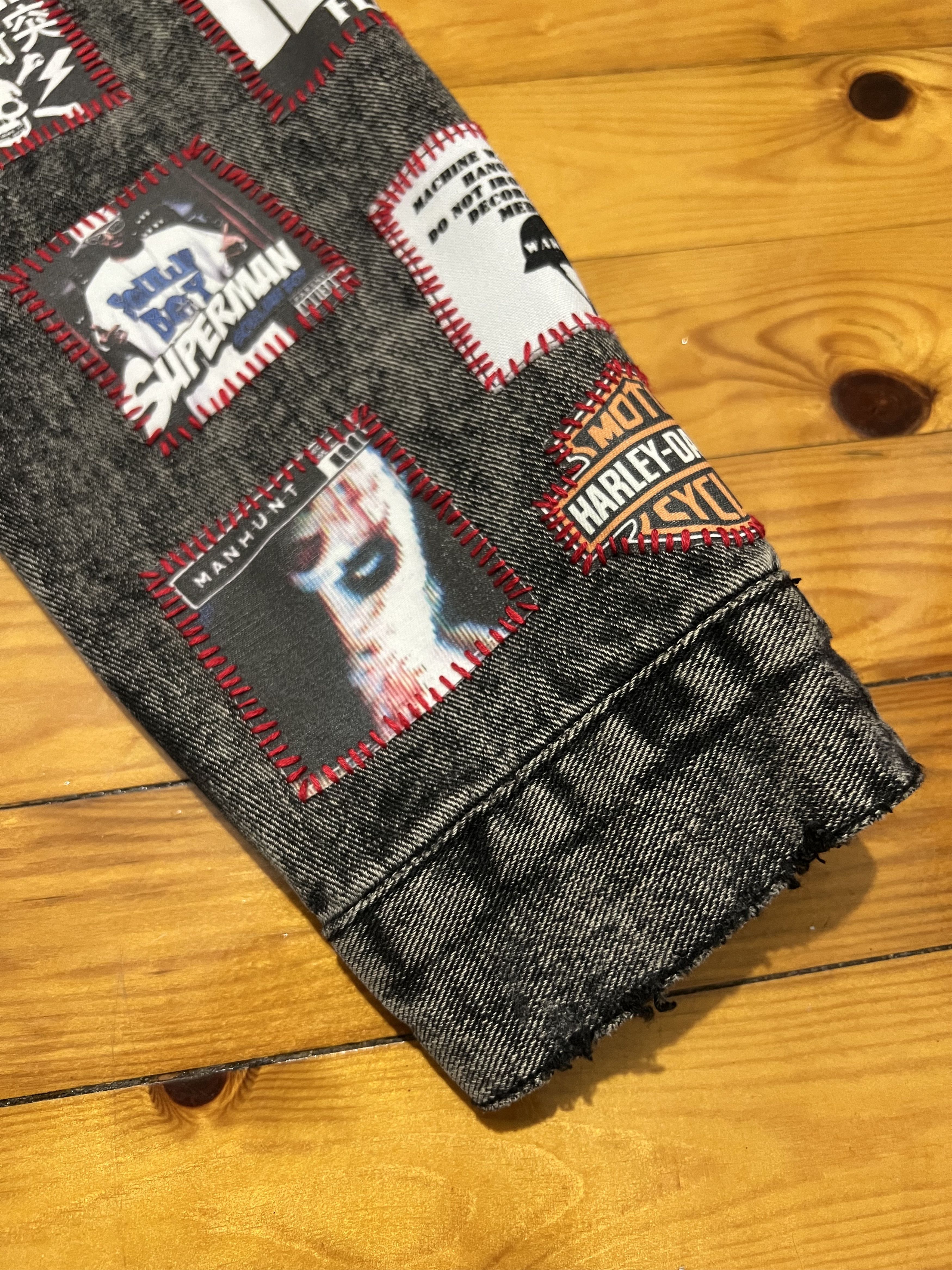 Japanese Brand 1OF1 gray Grail Ifsixwasnine mst-alike punk patched jacket Size US M / EU 48-50 / 2 - 18 Thumbnail