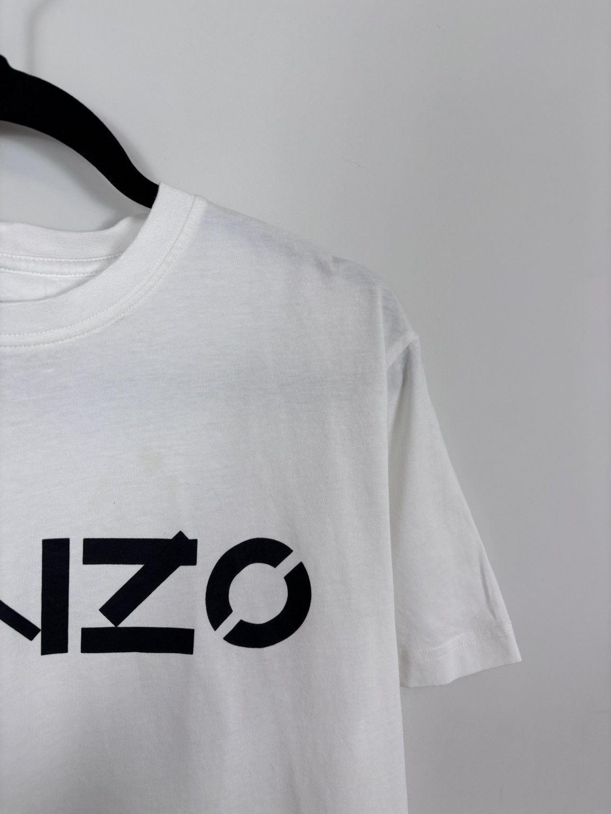 Kenzo Kenzo Paris Men’s Big Graphic Digital Logo White T-Shirt Tee Size US L / EU 52-54 / 3 - 4 Thumbnail