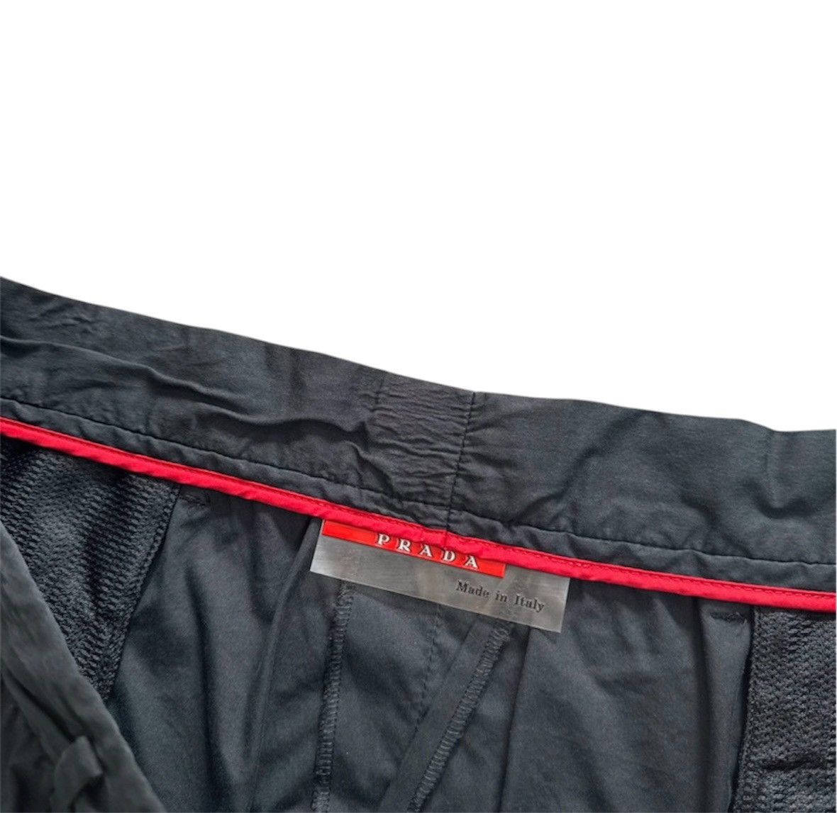 Prada Vintage 00s prada sport linea rossa zip re-nulon pants Size US 40 / EU 56 - 2 Thumbnail