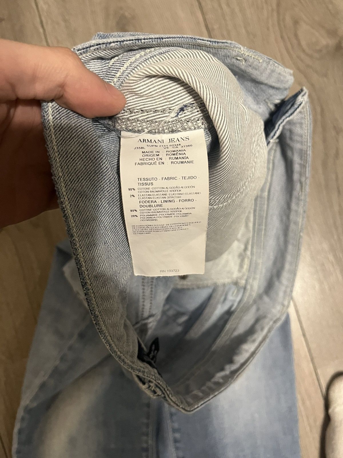 Armani × Emporio Armani × Giorgio Armani Armani Jeans Metal Logo Size 27" / US 4 / IT 40 - 3 Thumbnail