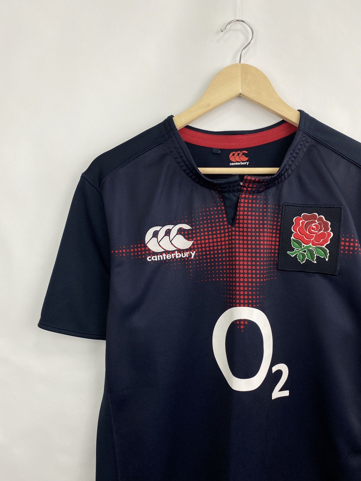 Canterbury of New Zealand 🏴󠁧󠁢󠁥󠁮󠁧󠁿 England National Rugby Team Canterbury O2 Jersey t-shirt Size US M / EU 48-50 / 2 - 2 Thumbnail