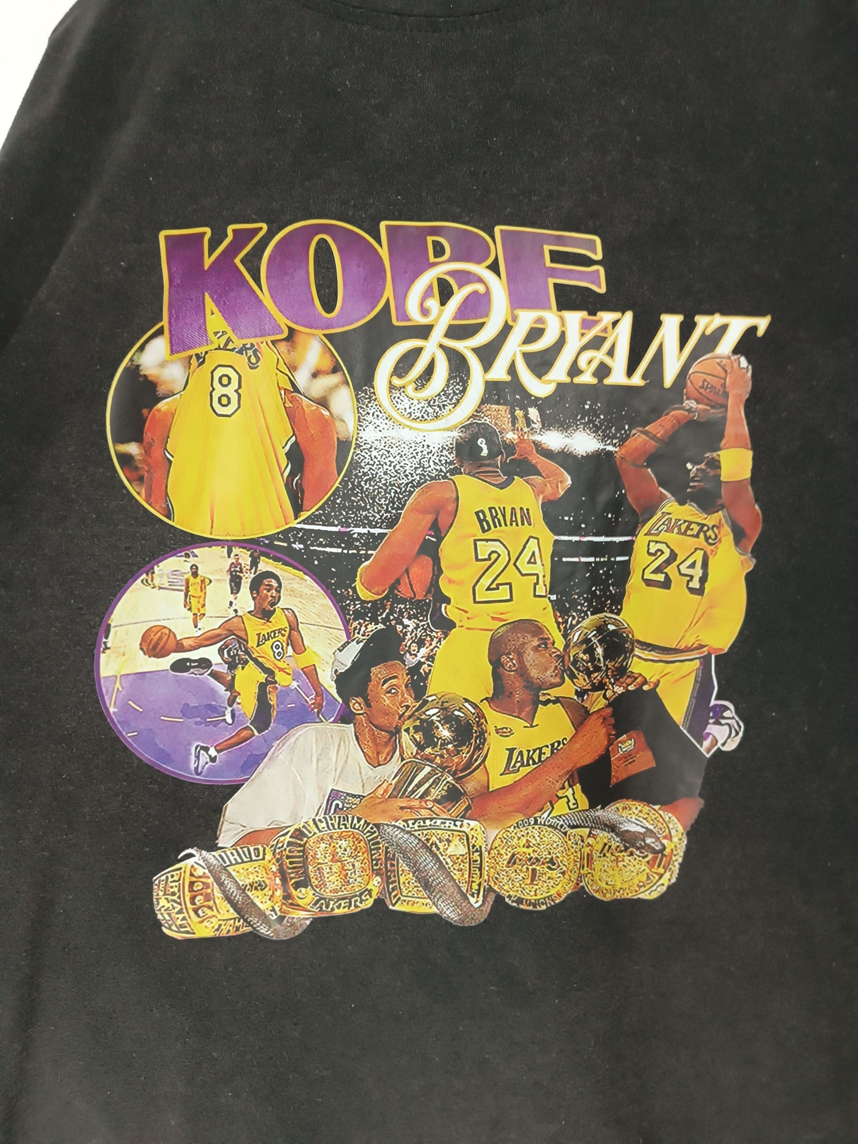 NBA VINTAGE KOBE BRYANT LAKERS RIP FADED TEE SHAQ LEBRON Size US M / EU 48-50 / 2 - 10 Thumbnail