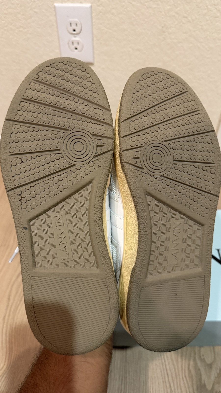 Lanvin Lanvin Clay Sneaker White/Grey Size US 9 / EU 42 - 6 Thumbnail