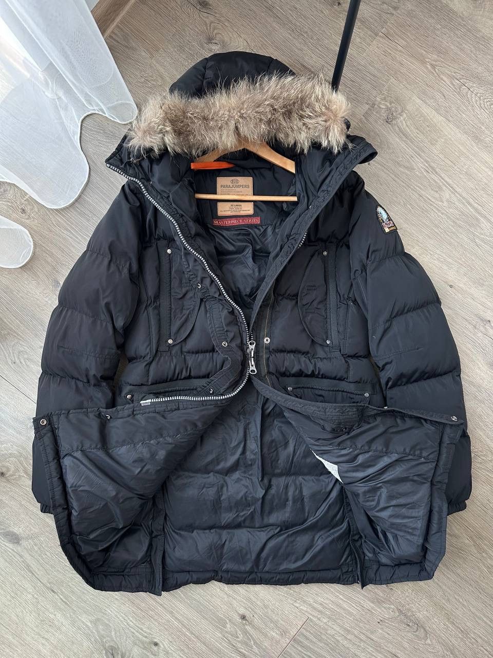Parajumpers × Vintage Vintage Parajumpers Womens Black Parka Long Puffer Jacket Size XL / US 12-14 / IT 48-50 - 12 Thumbnail