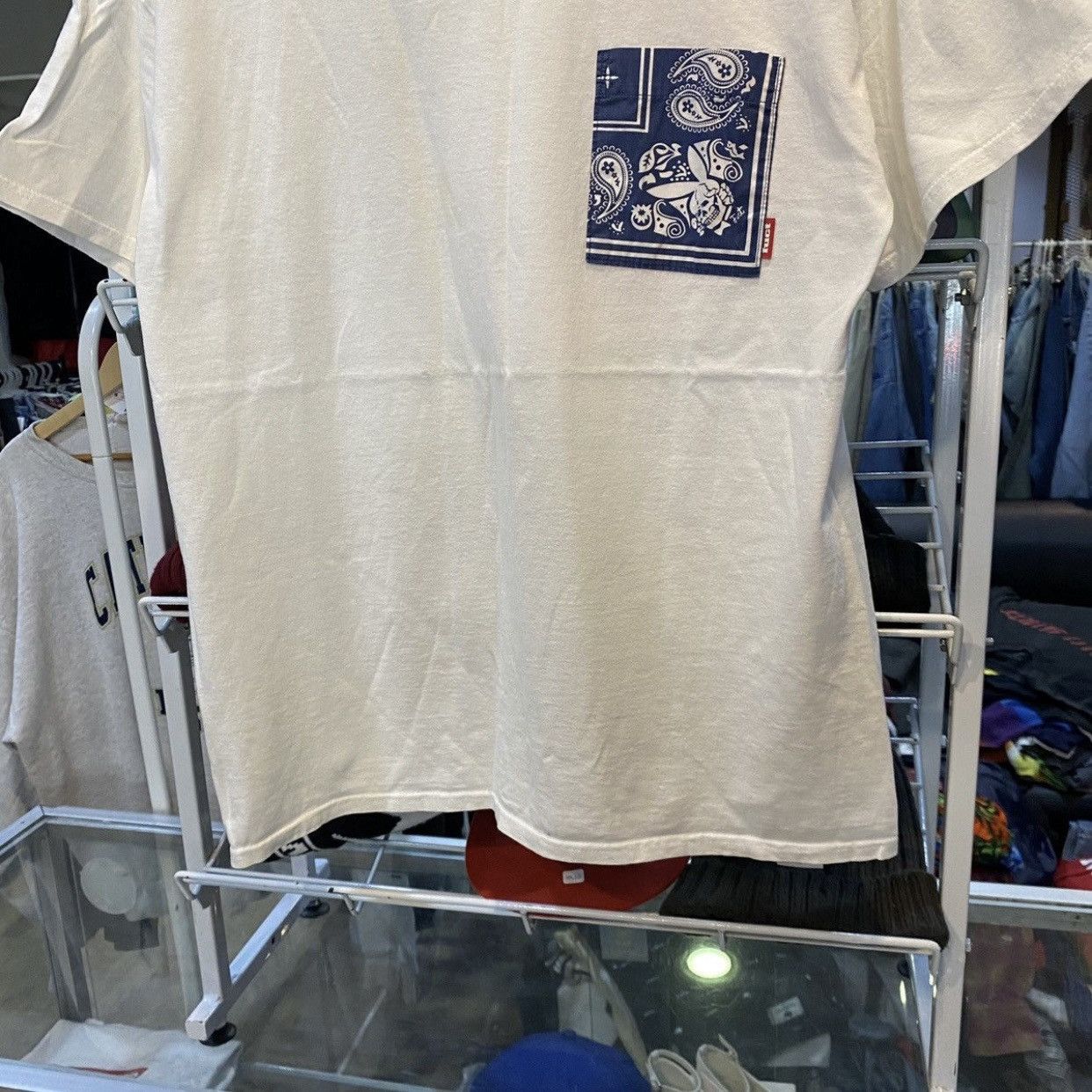 FUCT FUCT Bandana Pocket Tee - White Streetwear T-Shirt Size US L / EU 52-54 / 3 - 4 Thumbnail