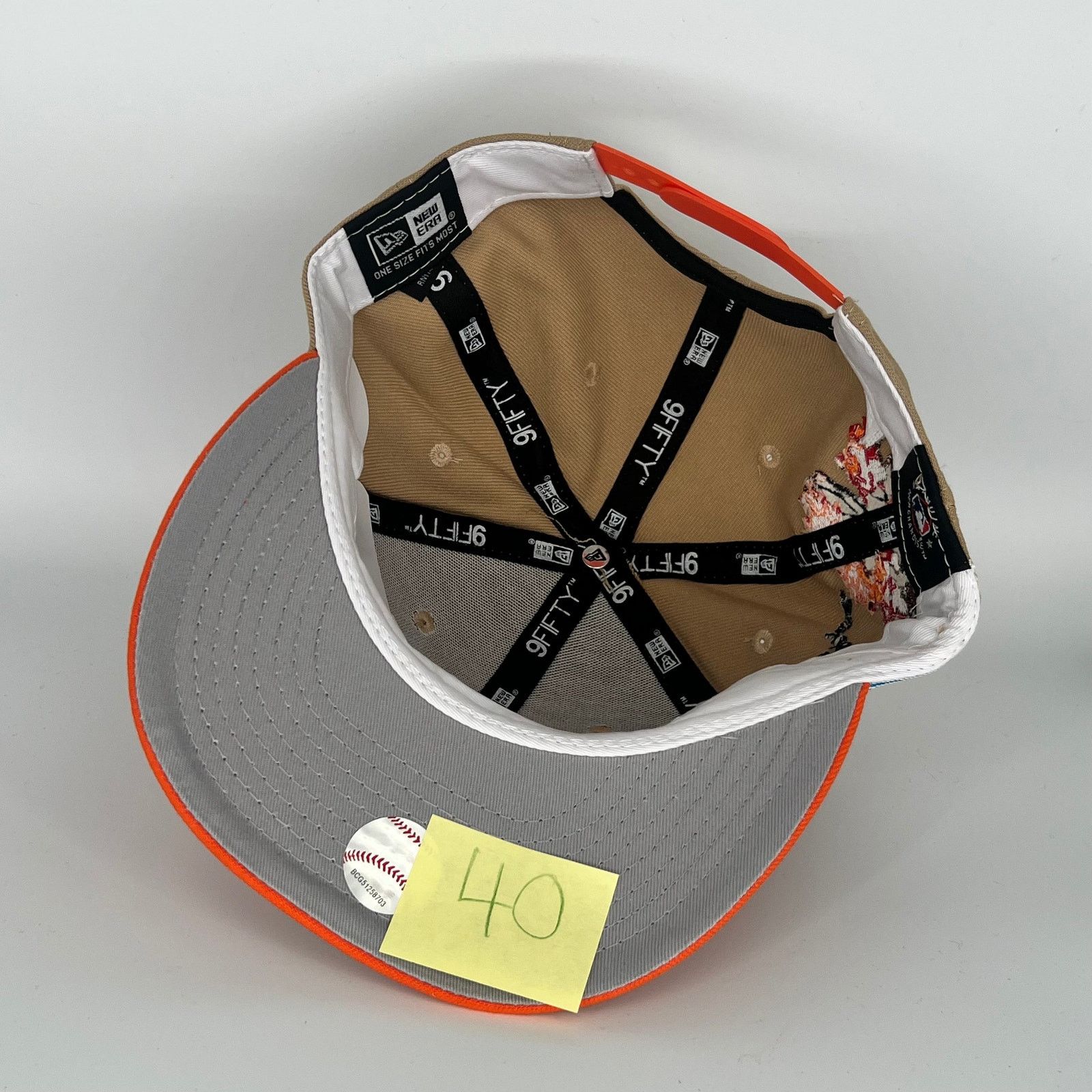 New Era Brown/Orange Los Angeles Dodgers New Era MLB 9Fifty Snapback Size ONE SIZE - 4 Thumbnail