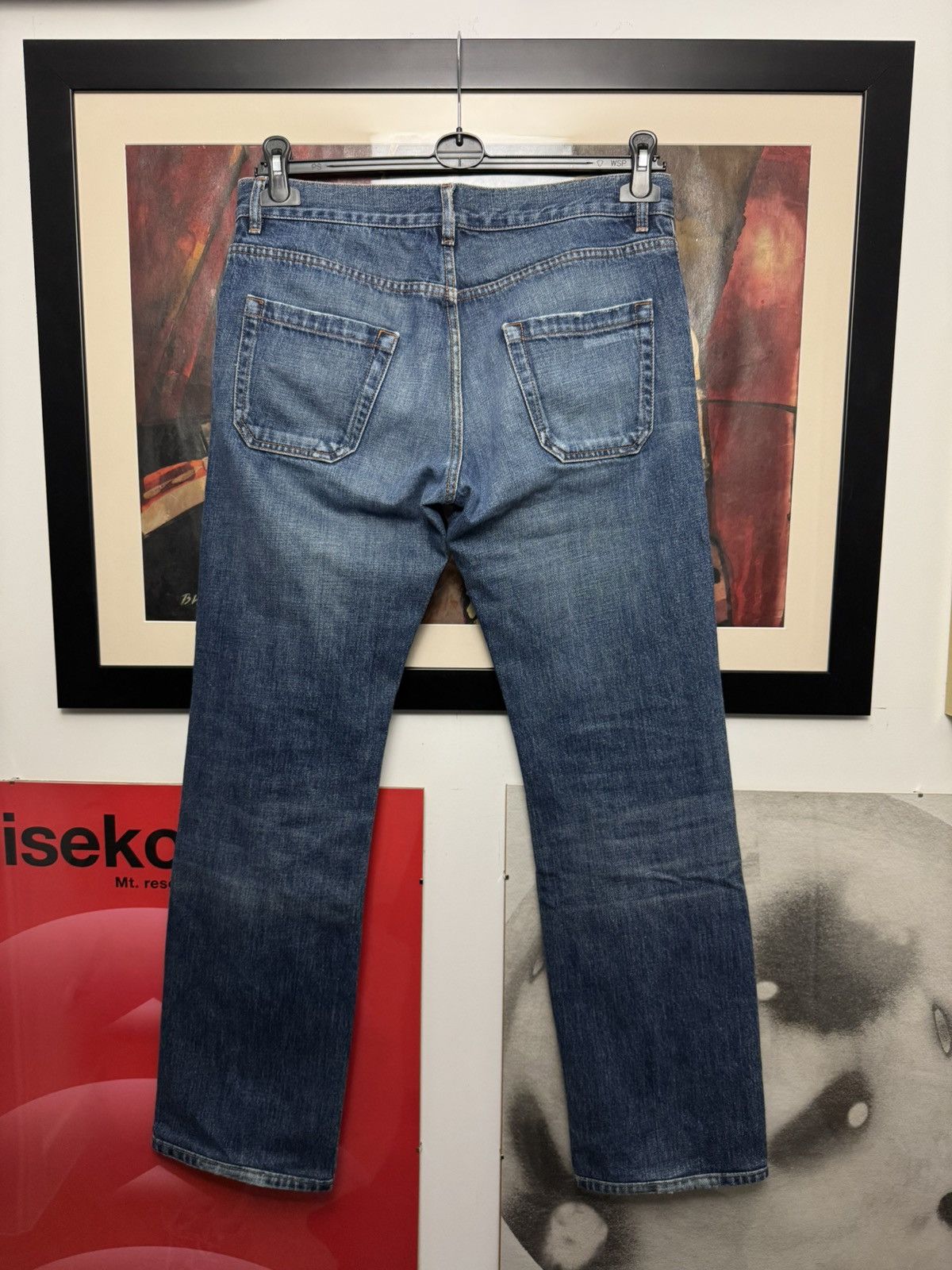 Prada 2008 Prada Blue Classic Fit Denim Jeans Designer Vintage Y2k Size US 32 / EU 48 - 2 Thumbnail