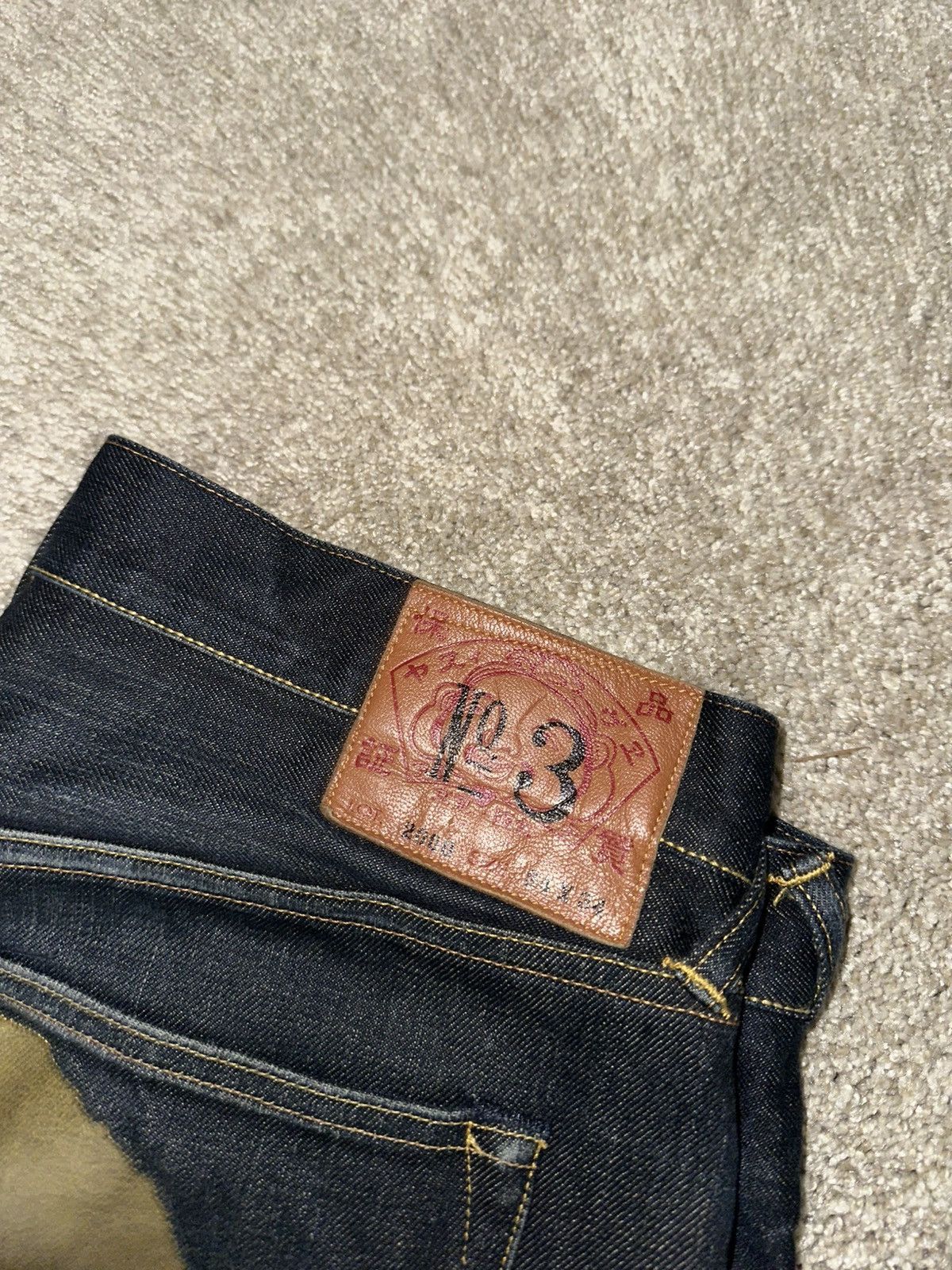 Evisu EVISU JEANS daicock big logo gold selvedge denim Japan Size US 34 / EU 50 - 3 Thumbnail