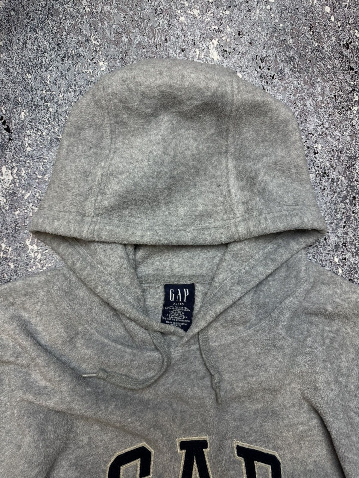 Gap × Vintage 💥CRAZY GAP FLEECE HOODIE YEEZY STYLE BIG LOGO Size US XL / EU 56 / 4 - 12 Thumbnail
