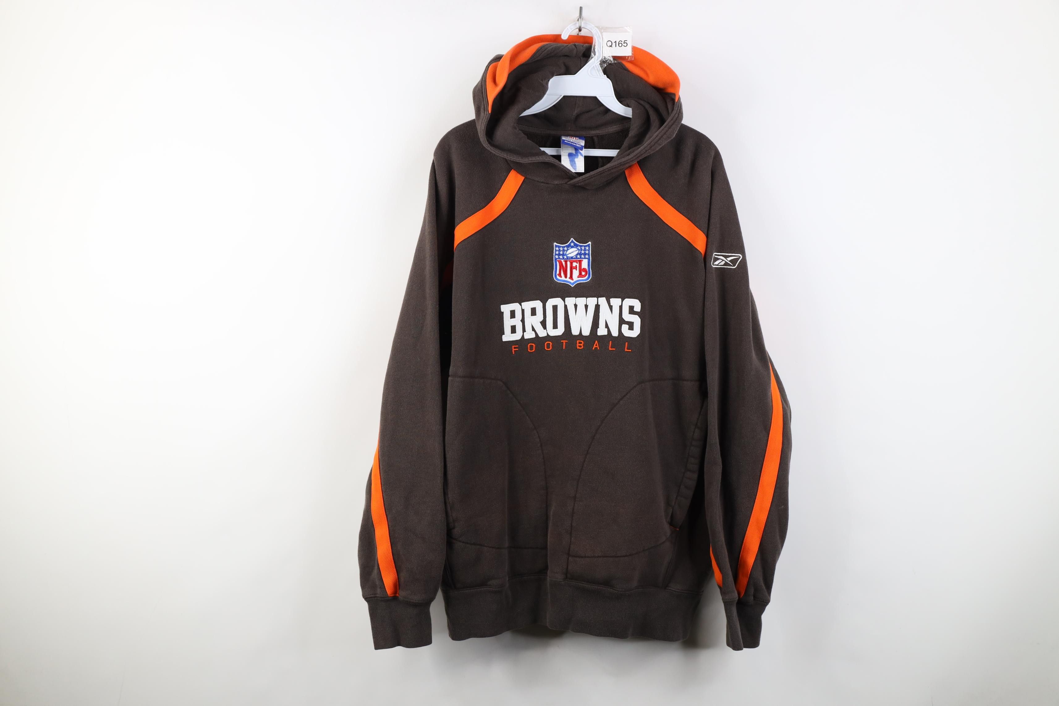 Reebok Vintage Reebok Heavyweight Cleveland Browns Football Hoodie Size US M / EU 48-50 / 2 - 1 Thumbnail