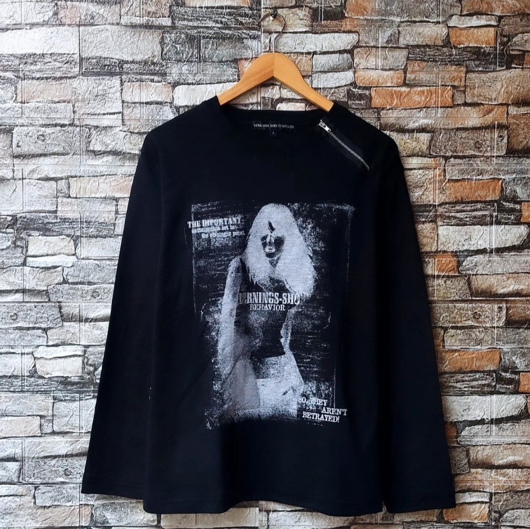 Japanese Brand Berning Sho Behavior Long Sleeve