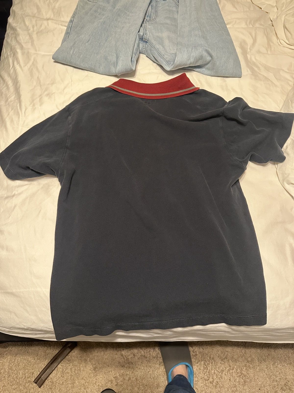 JW Anderson × Uniqlo Uniqlo x JWA navy polo red collar med Size US M / EU 48-50 / 2 - 4 Thumbnail