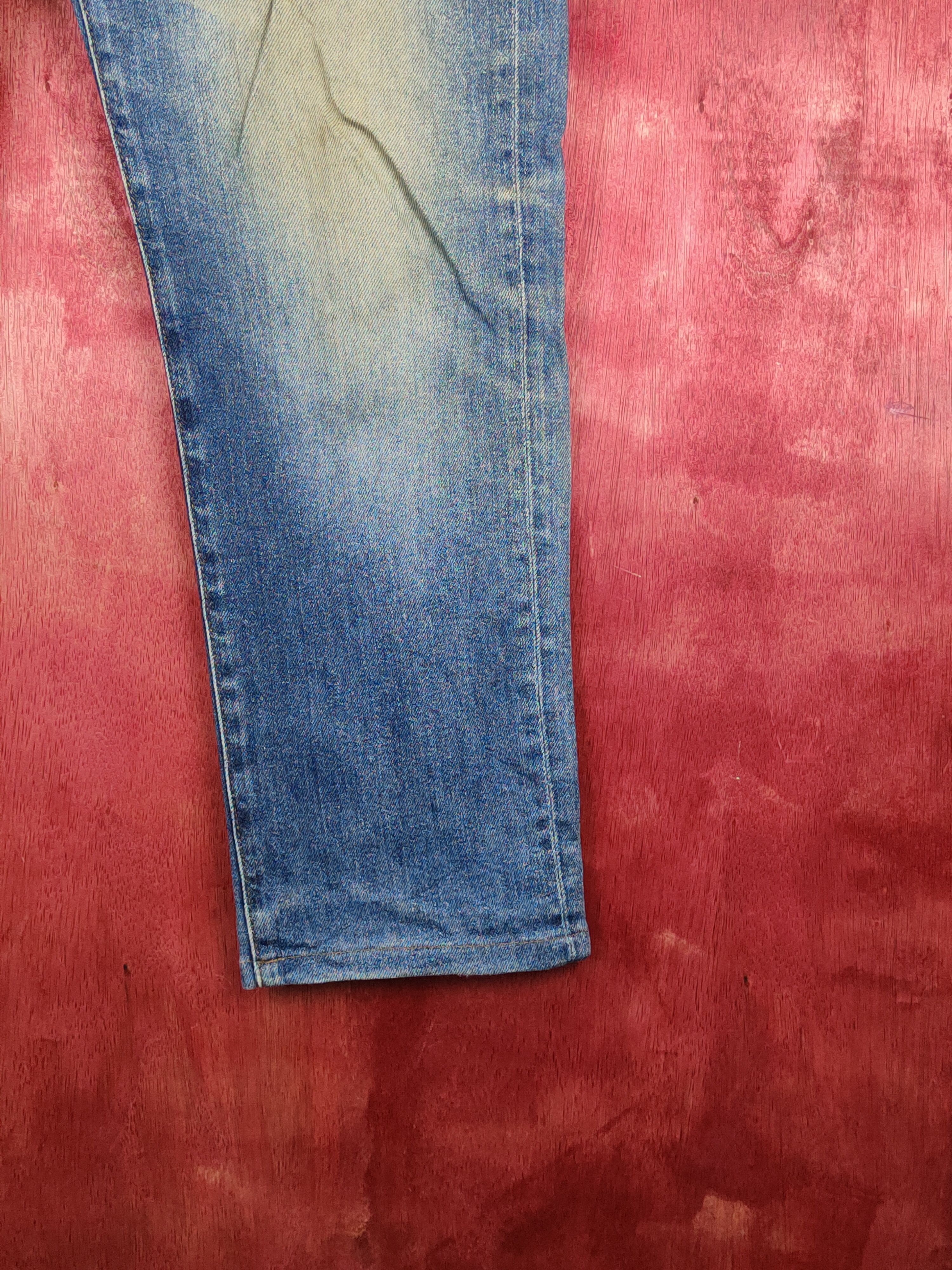 Japanese Brand Uniqlo Blue Distressed Ripped Jeans #S1638 Size US 34 / EU 50 - 6 Thumbnail