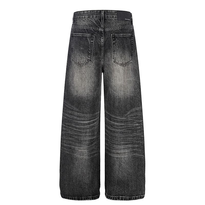 Vintage Vintage-Washed Straight-Leg Jeans with Faded Whiskering Size US 32 / EU 48 - 2 Thumbnail