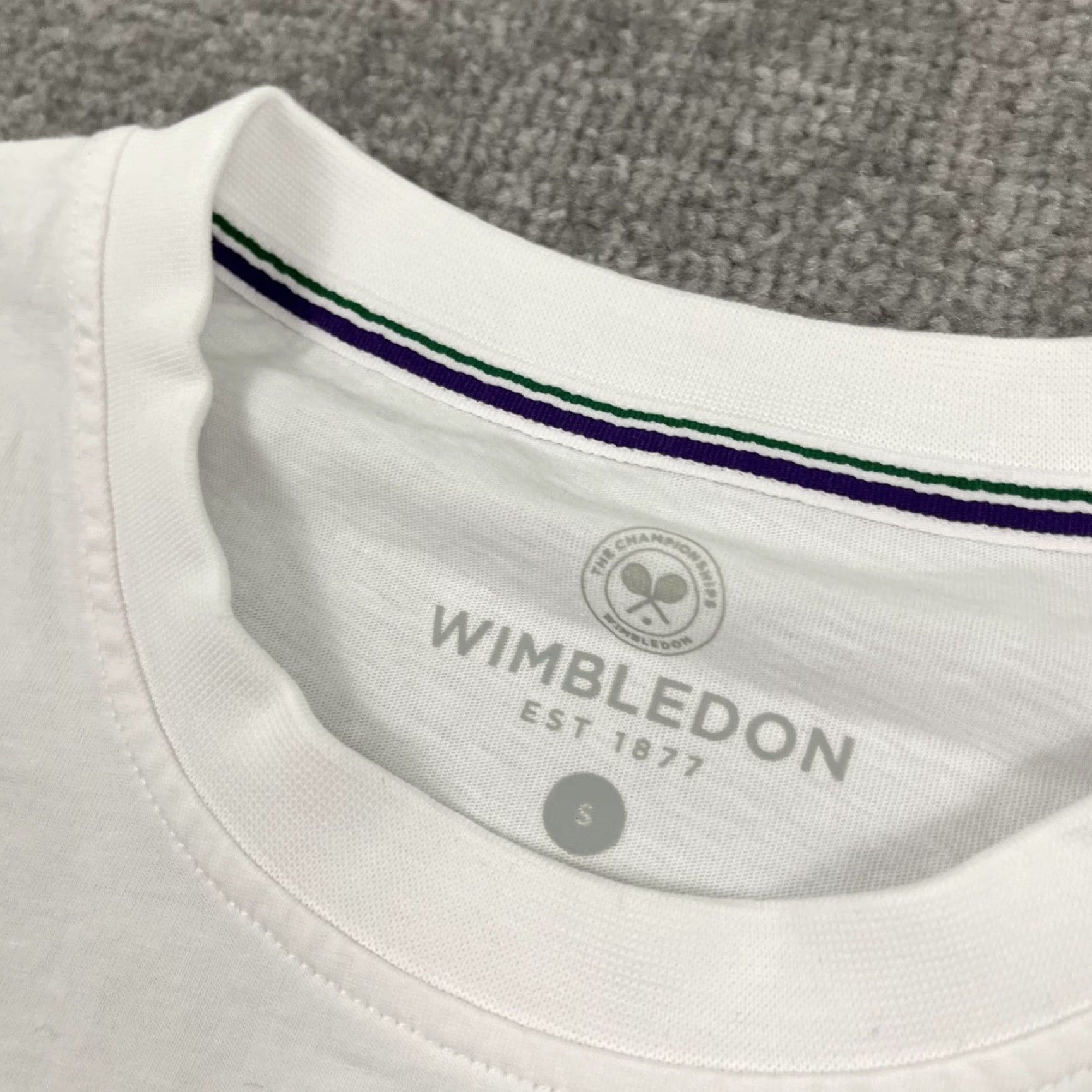 Vintage US Open Wimbledon Tennis Shirt Mens Small White Swirl Graphic Tee Preppy Sport Size US S / EU 44-46 / 1 - 4 Thumbnail