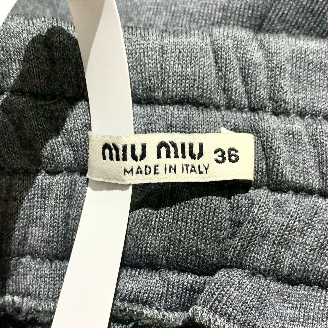 Miu Miu Miu Miu Womens Dark Grey Logo Striped Casual Pants Size 36 M Size 36" / US 14 / IT 50 - 7 Thumbnail