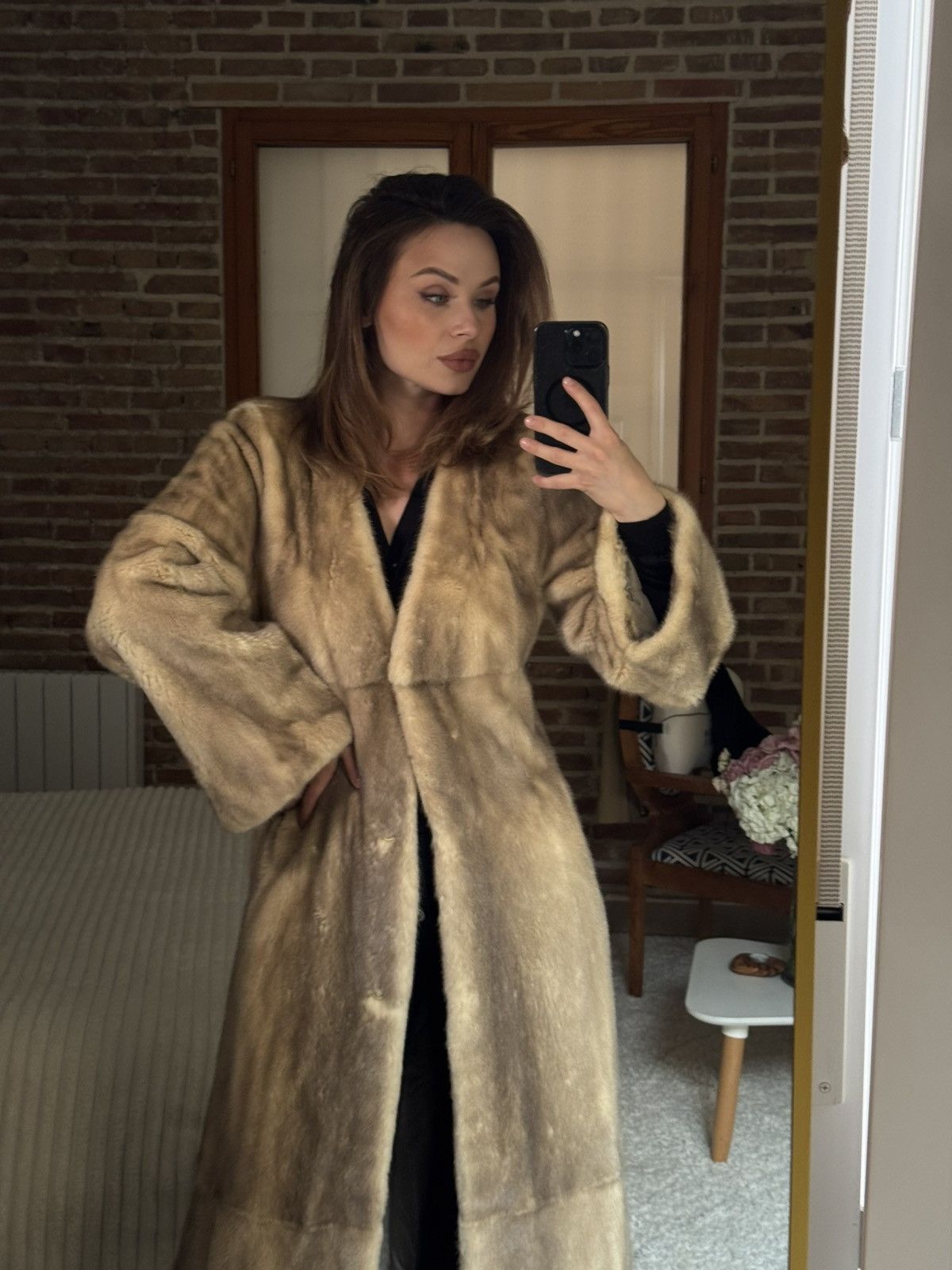 Other Vintage Mink Fur Coat Custom Made Size S / US 4 / IT 40 - 1 Thumbnail