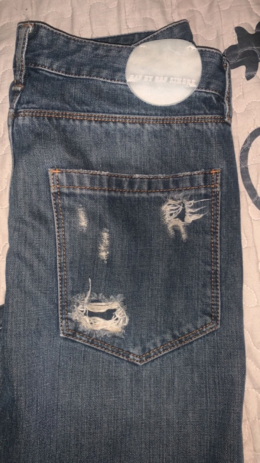 Raf by Raf Simons Raf by raf simons distressed denim Size US 33 - 5 Thumbnail