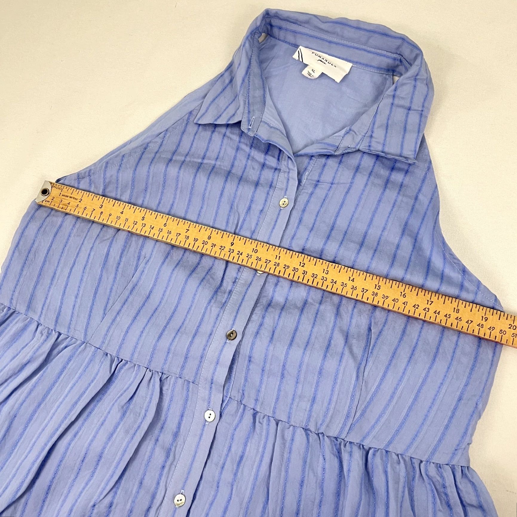 Vintage Tuckernuck Pomander Place Seersucker Sailor Dress A-Line V-Neck XL Blue Womens Size XL / US 12-14 / IT 48-50 - 5 Thumbnail