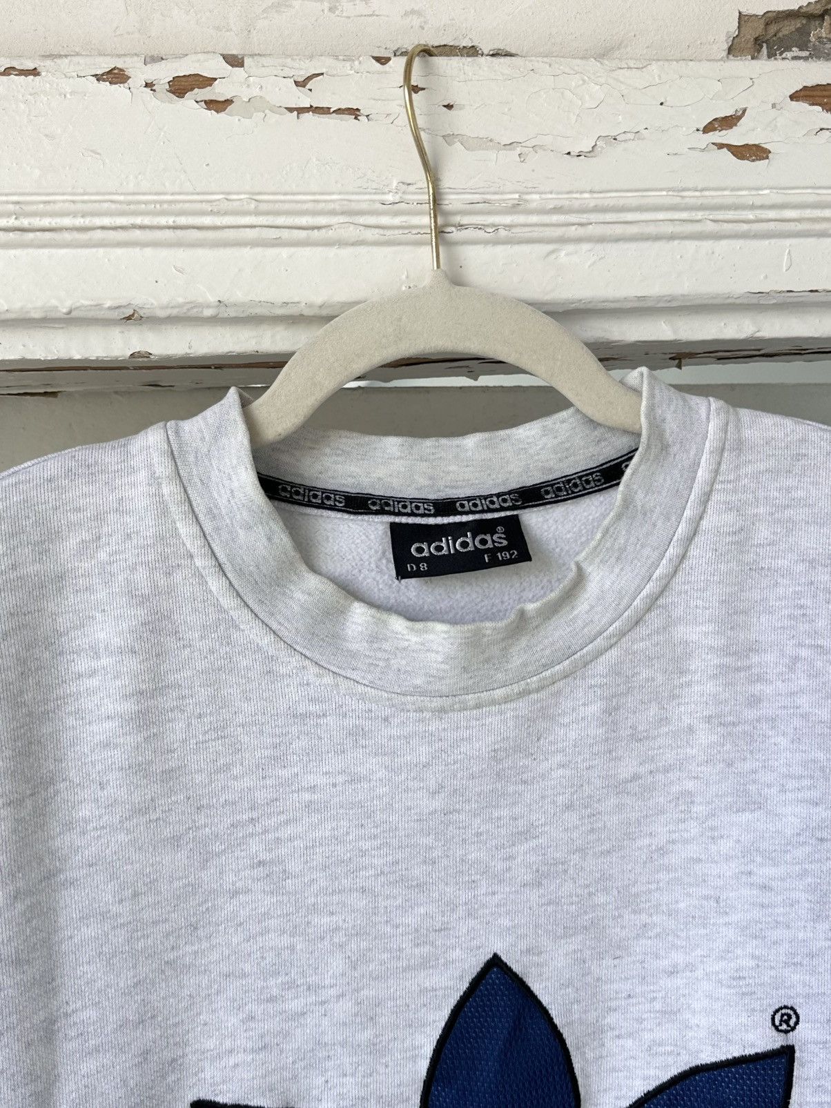 Adidas Y2K Vintage Adidas Grey Sweatshirt Size US L / EU 52-54 / 3 - 5 Thumbnail